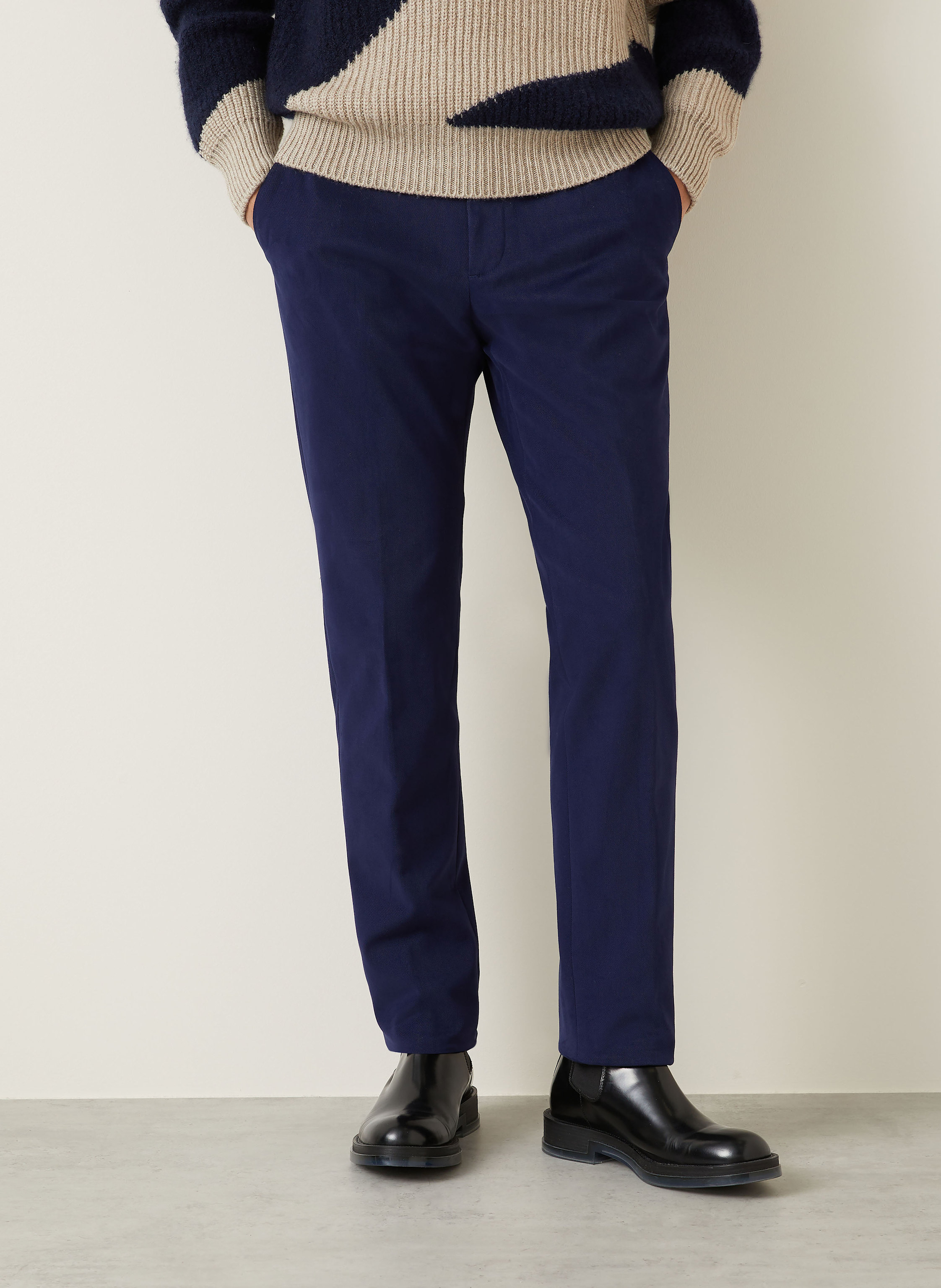 Thumbnail - Zegna Chino Slim Fit blau