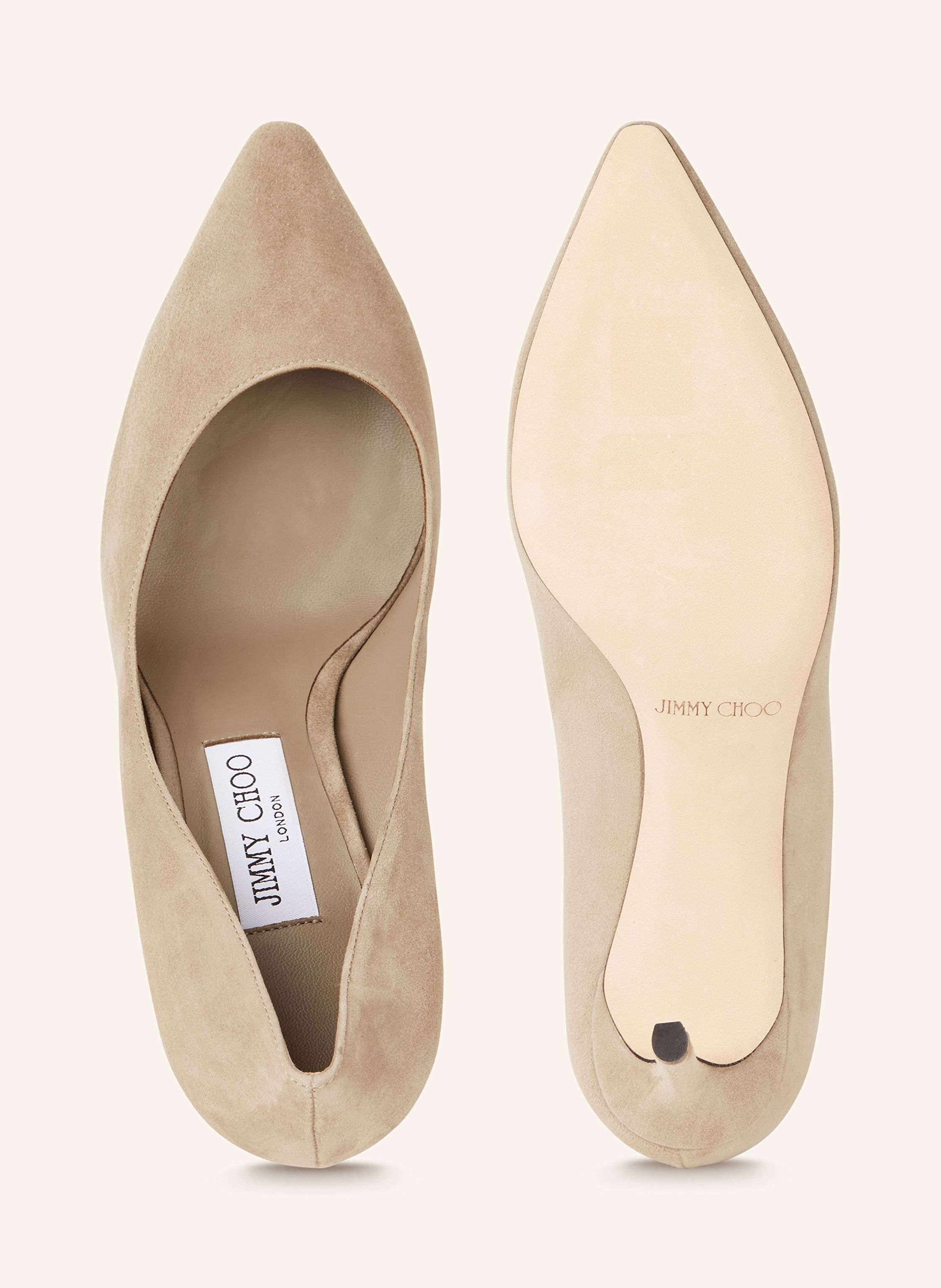 Thumbnail - Jimmy Choo Pumps Romy 85 beige