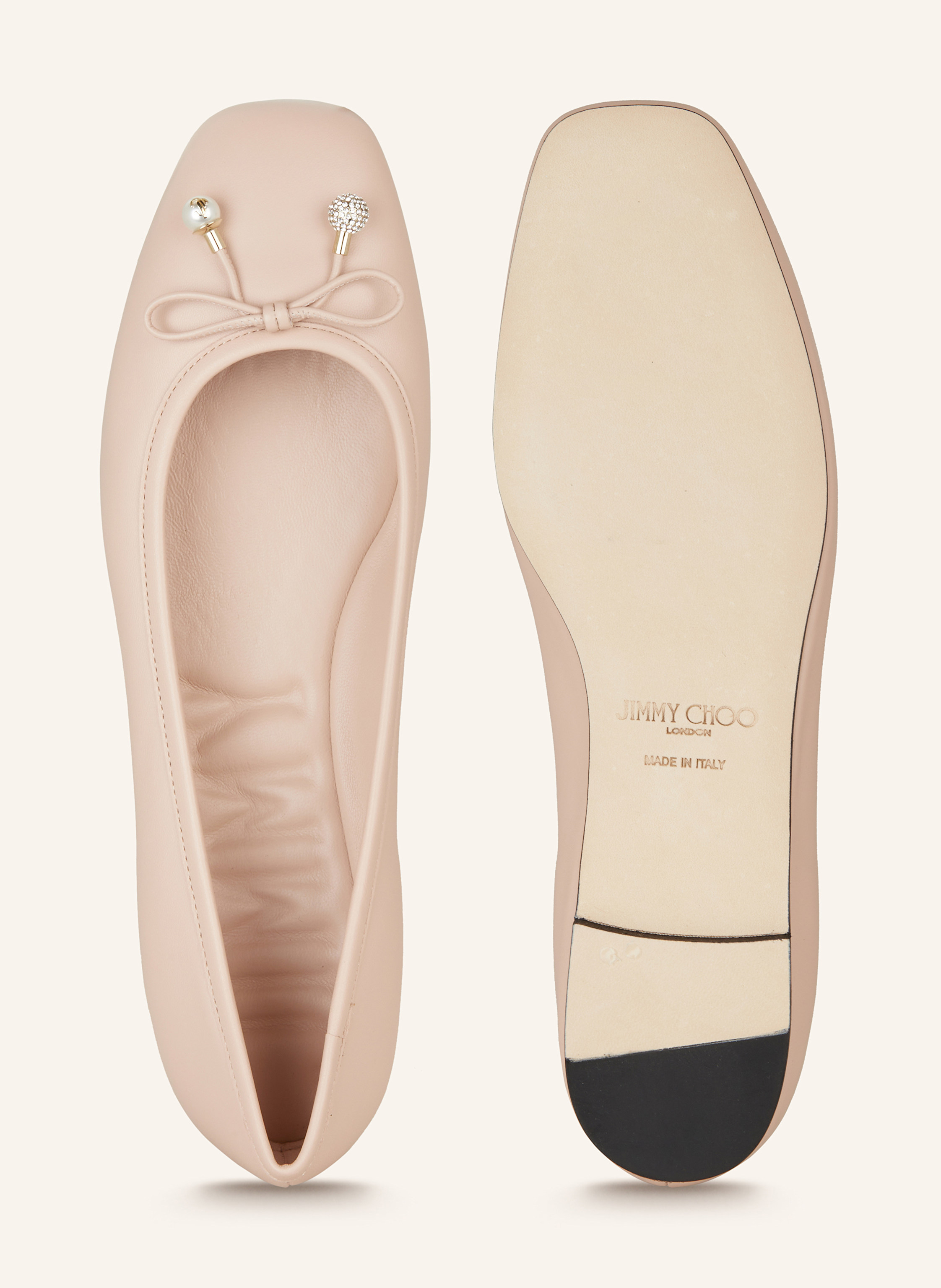 Thumbnail - Jimmy Choo Ballerinas Elme Flat rosa