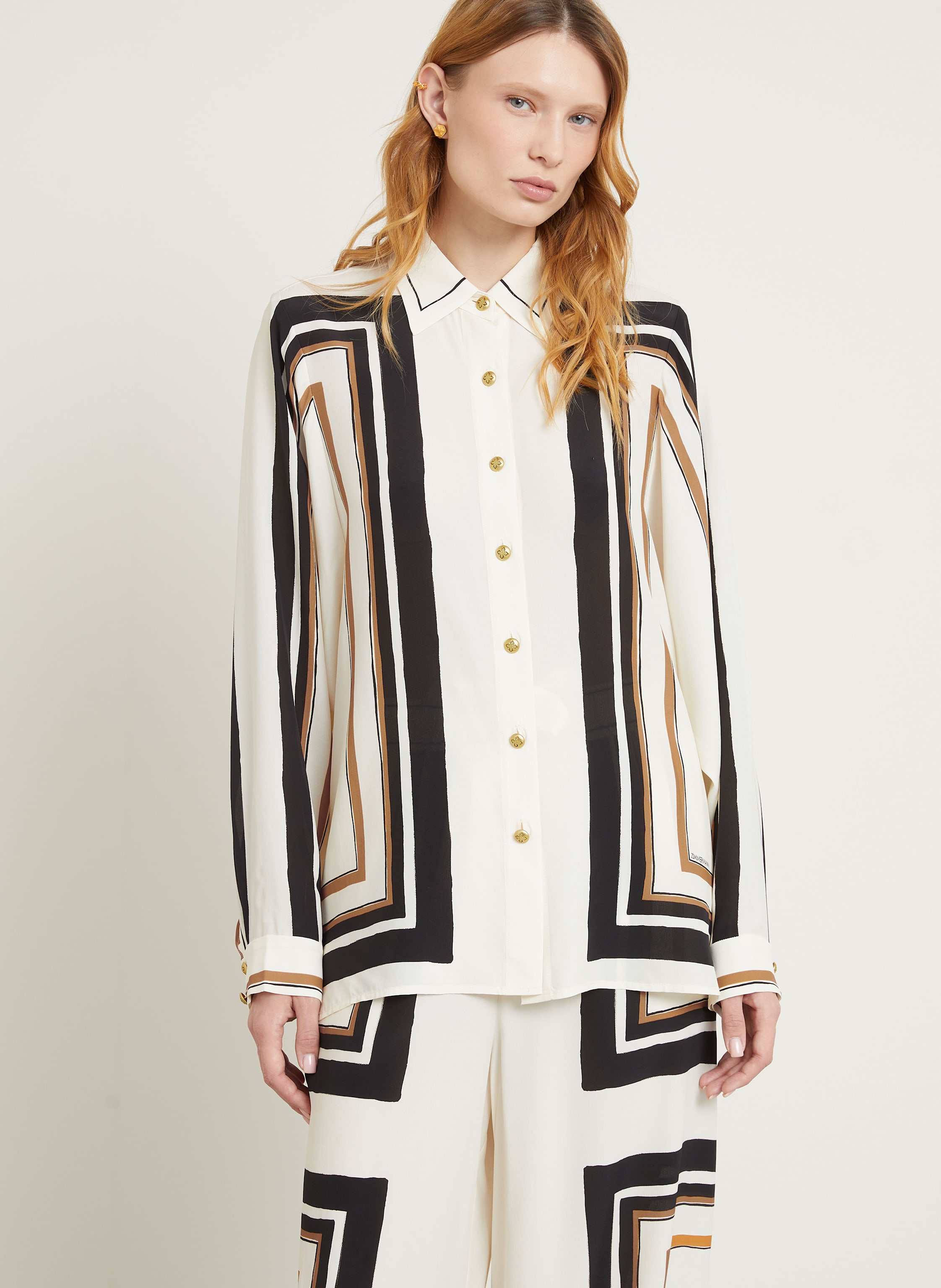 Thumbnail - Zimmermann Oversized-Hemdbluse Mit Seide weiss