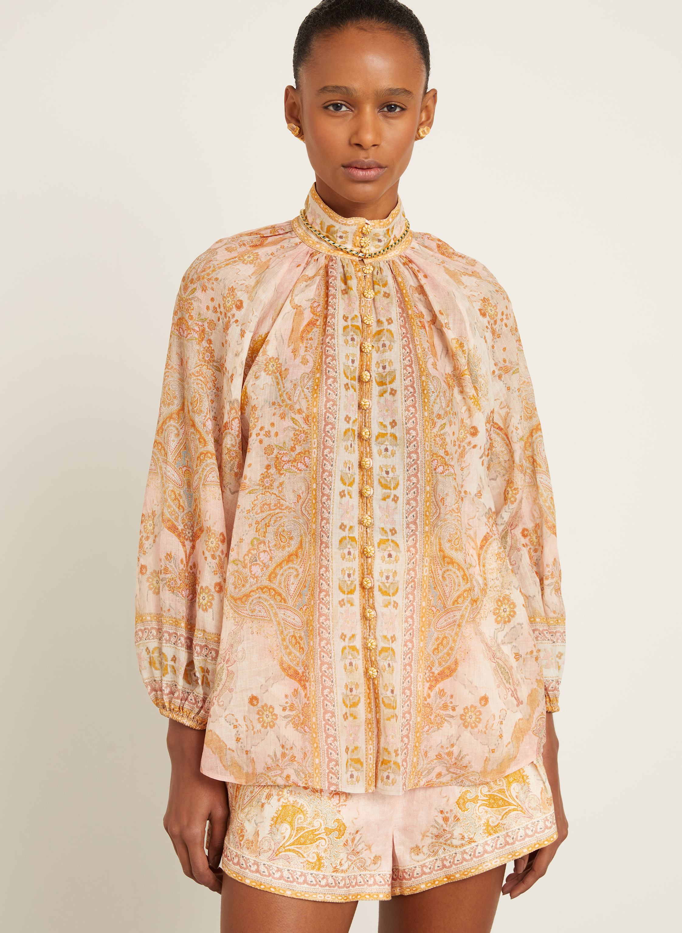 Thumbnail - Zimmermann Bluse Acacia rosa
