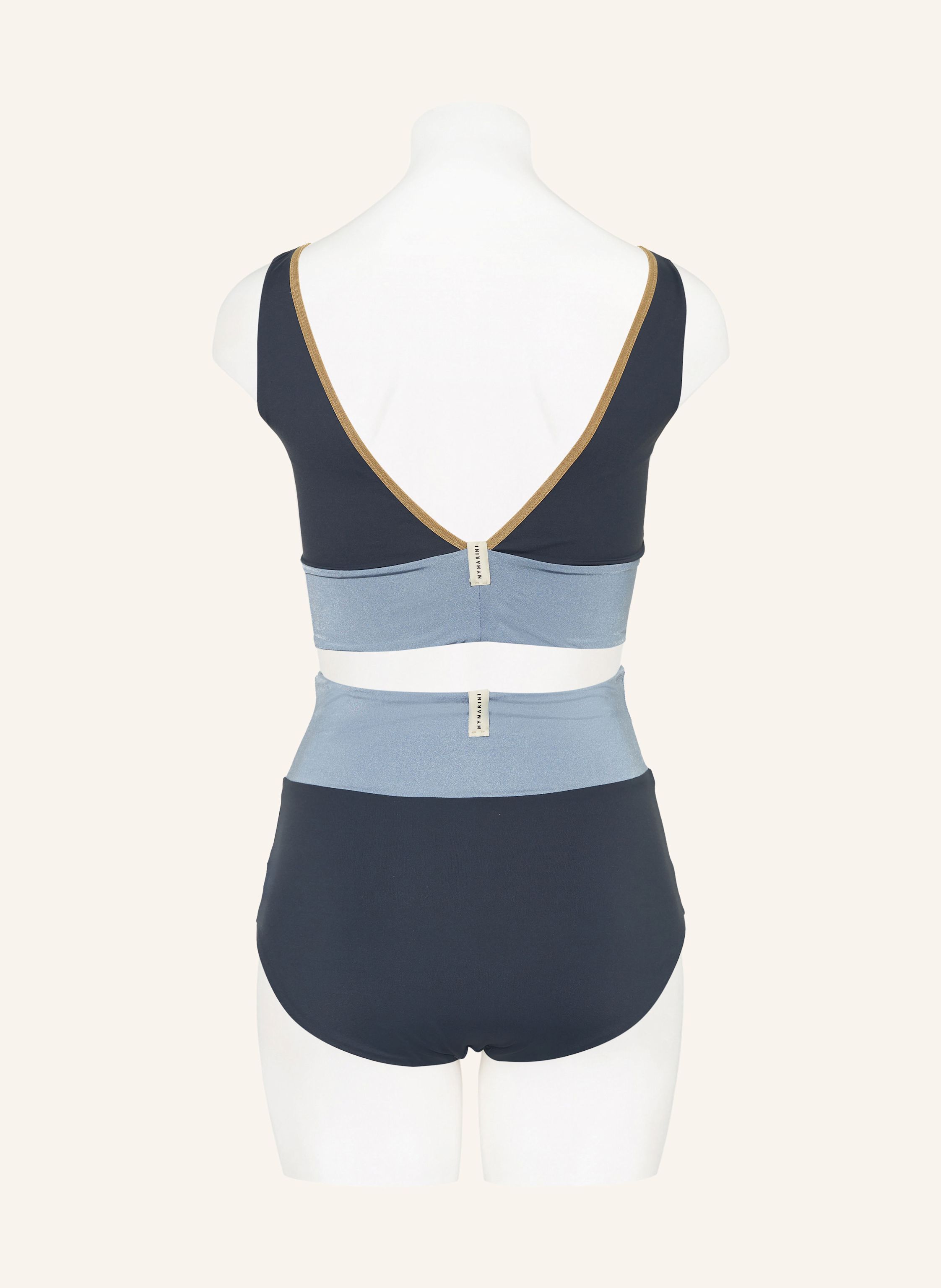 Thumbnail - Mymarini Bustier-Bikini-Top Yoga Top Shine Zum Wenden Mit Uv-Schutz 50+ grau