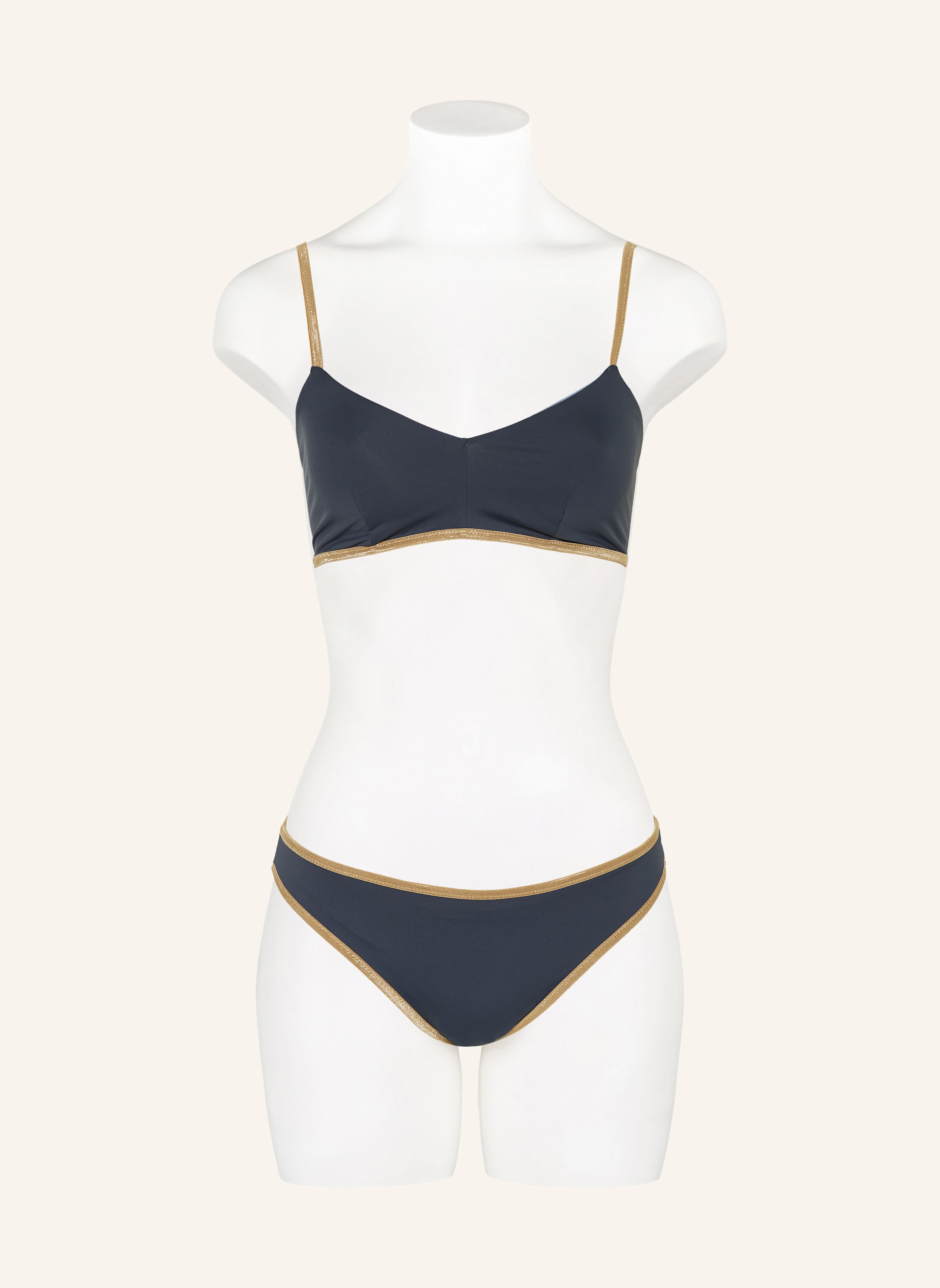 Thumbnail - Mymarini Basic-Bikini-Hose Shine Zum Wenden Mit Uv-Schutz 50+ grau