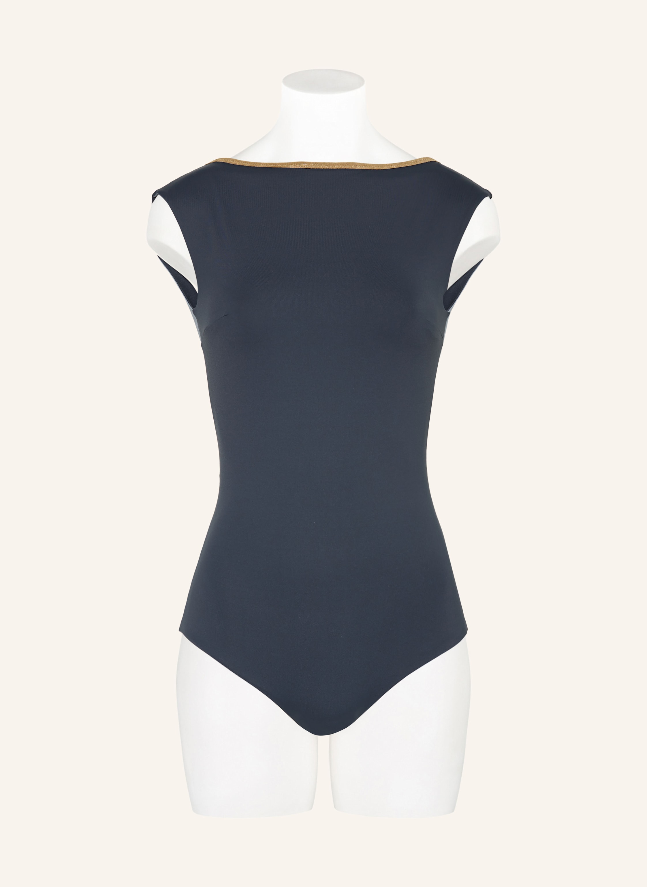 Thumbnail - Mymarini High-Neck-Badeanzug Seabody Shine Zum Wenden Mit Uv-Schutz 50+ grau