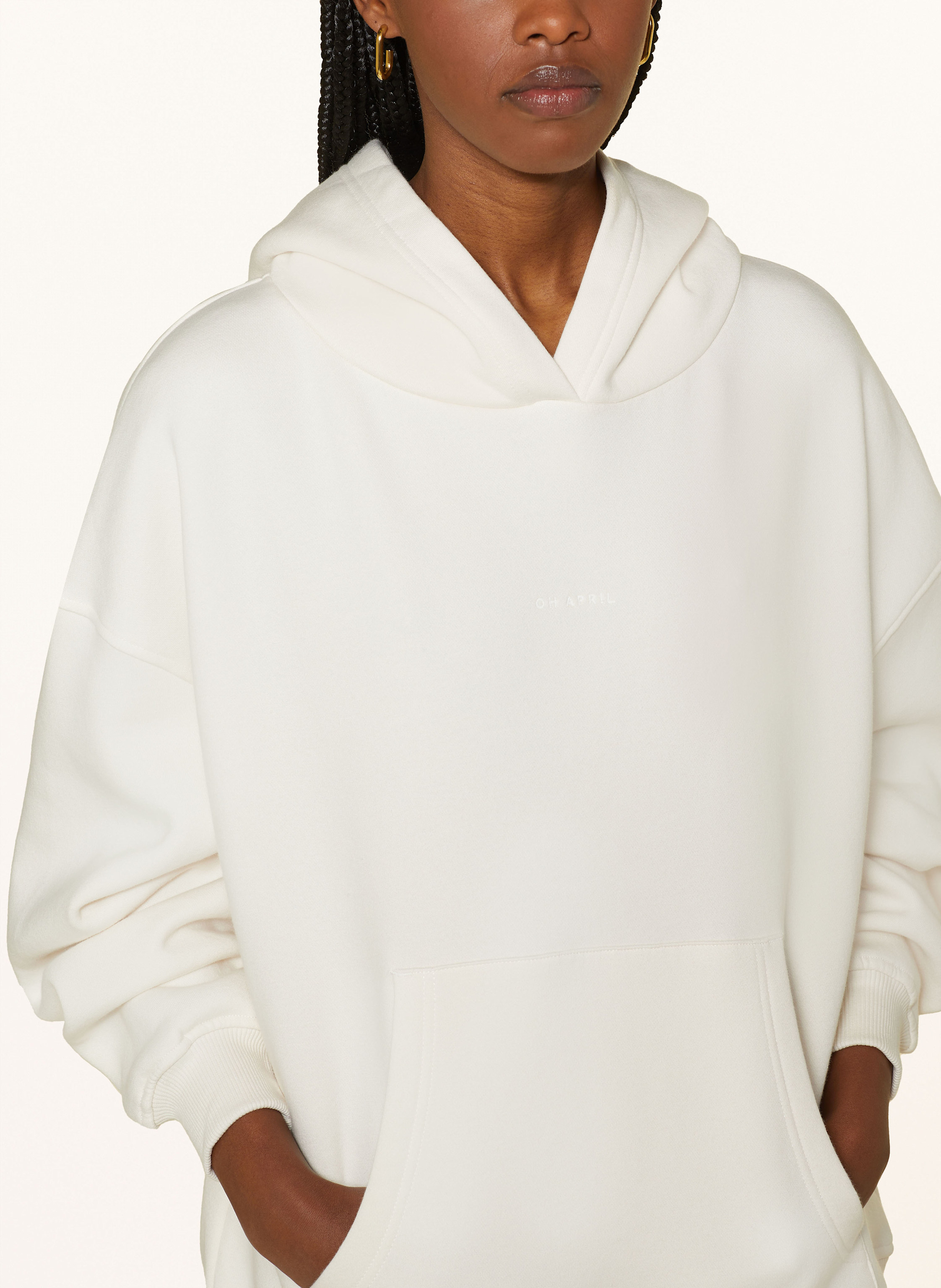 Thumbnail - Oh April Hoodie Boyfriend beige