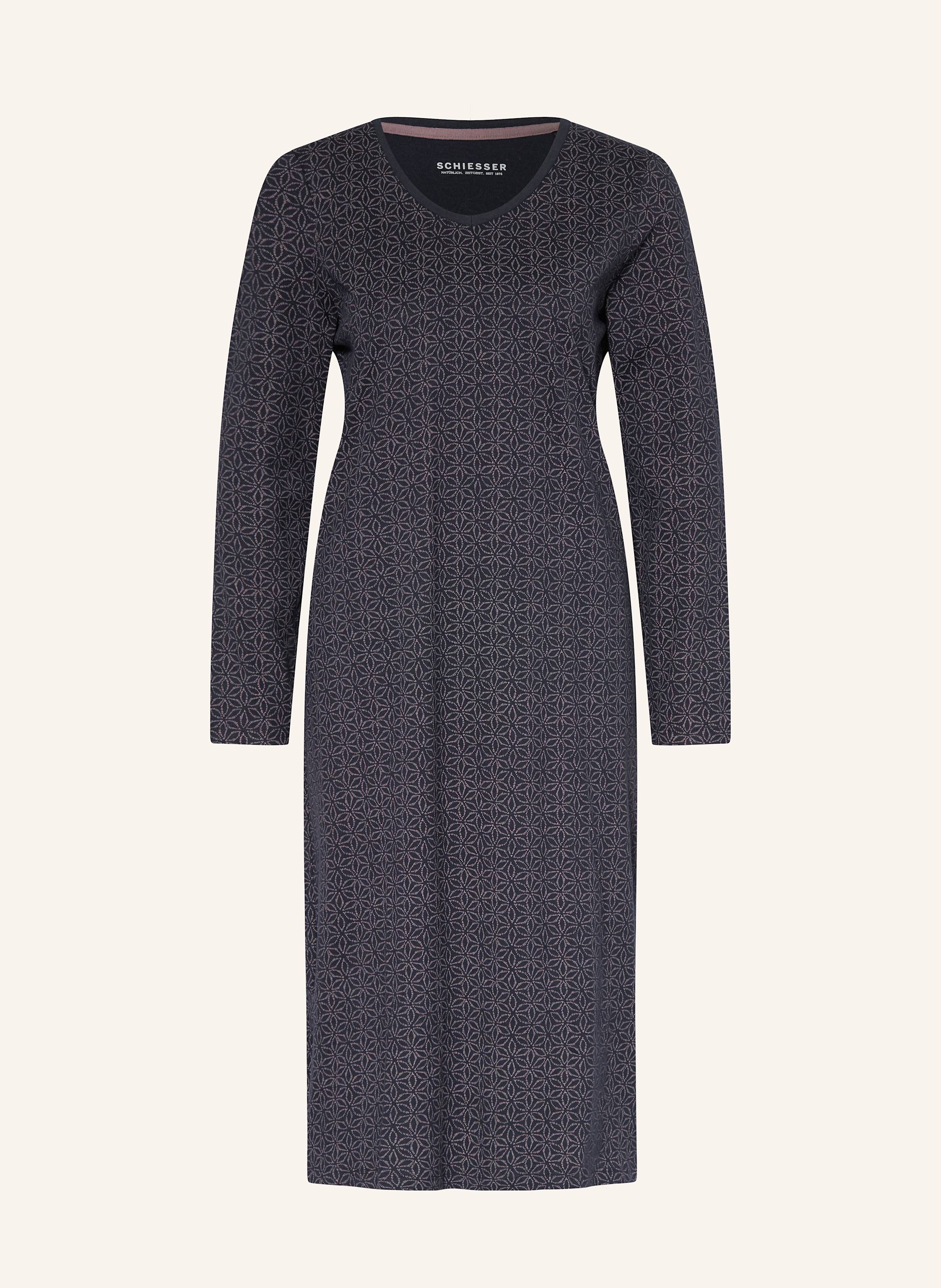 Schiesser Nachthemd Comfort Essentials blau