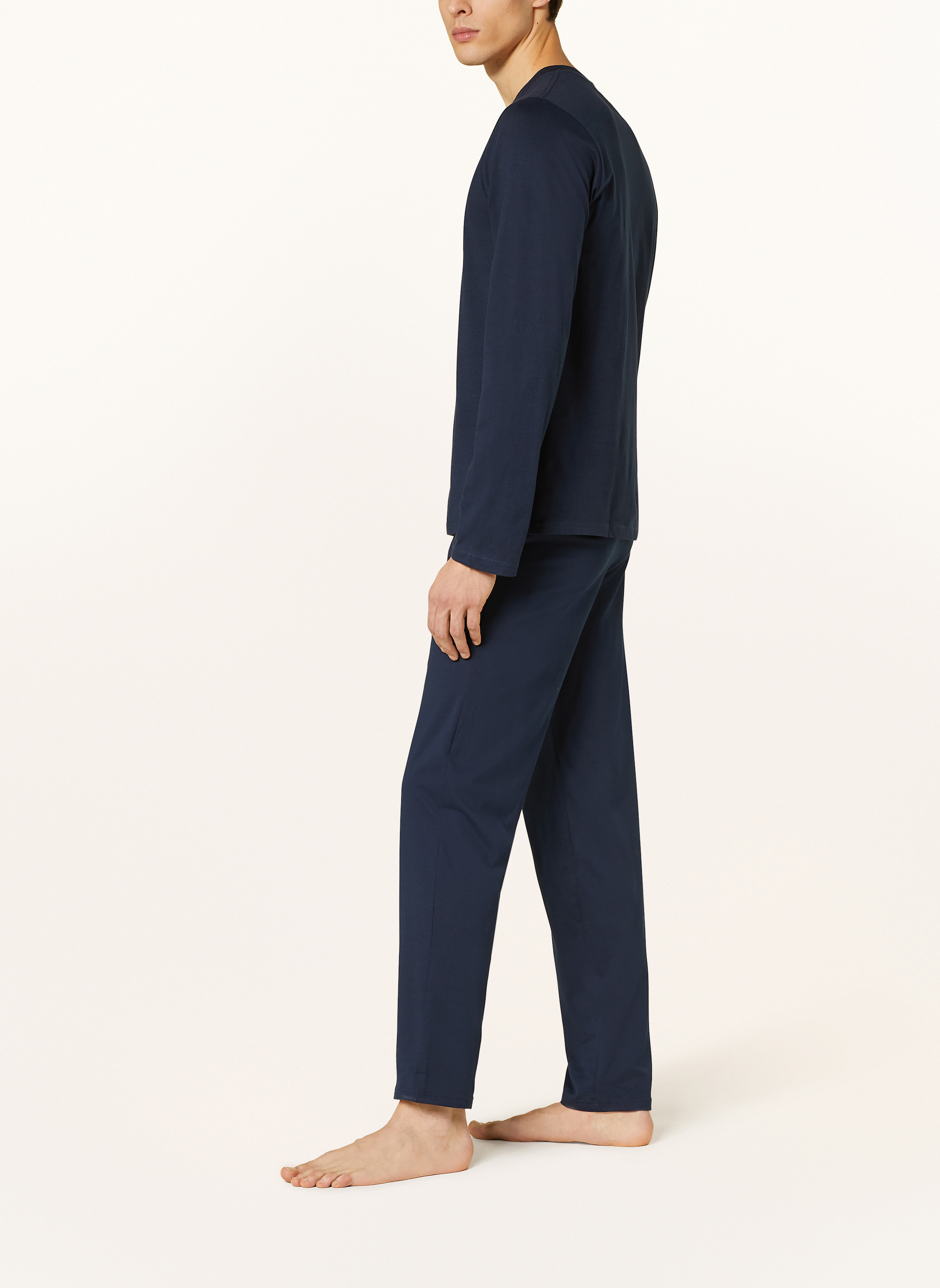 Thumbnail - Schiesser Schlafhose Mix+Relax blau