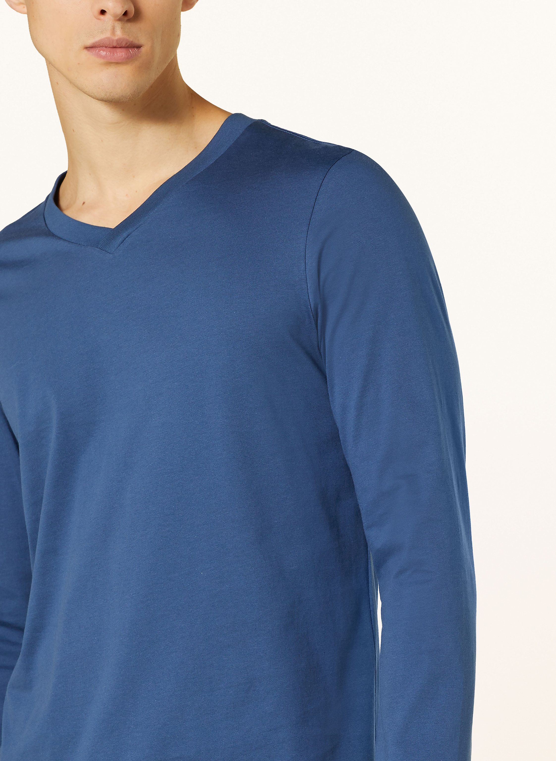 Thumbnail - Schiesser Schlafshirt Mix+Relax blau