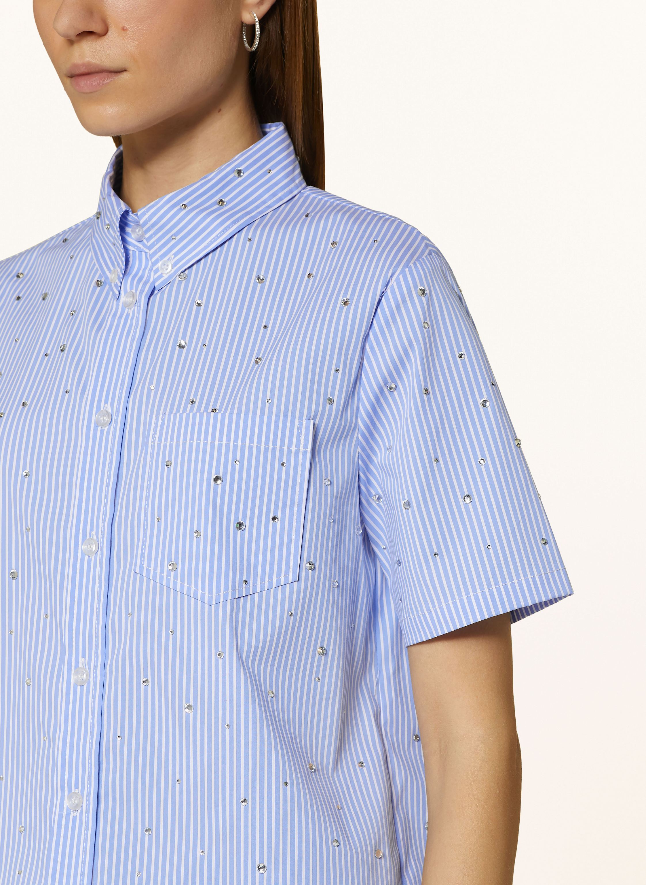 Thumbnail - Liu Jo Hemdbluse Mit Schmucksteinen blau