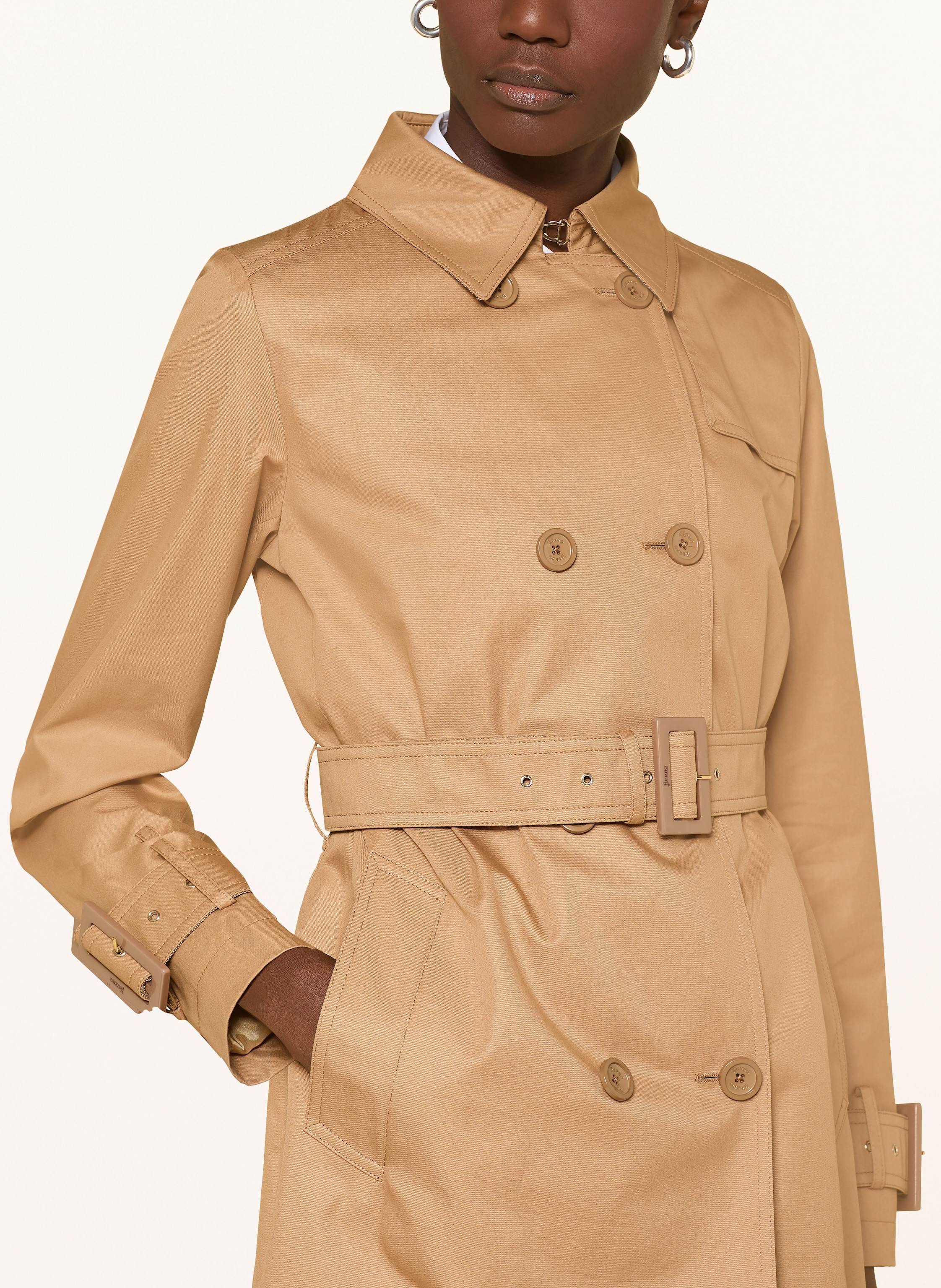 Thumbnail - Herno Trenchcoat braun