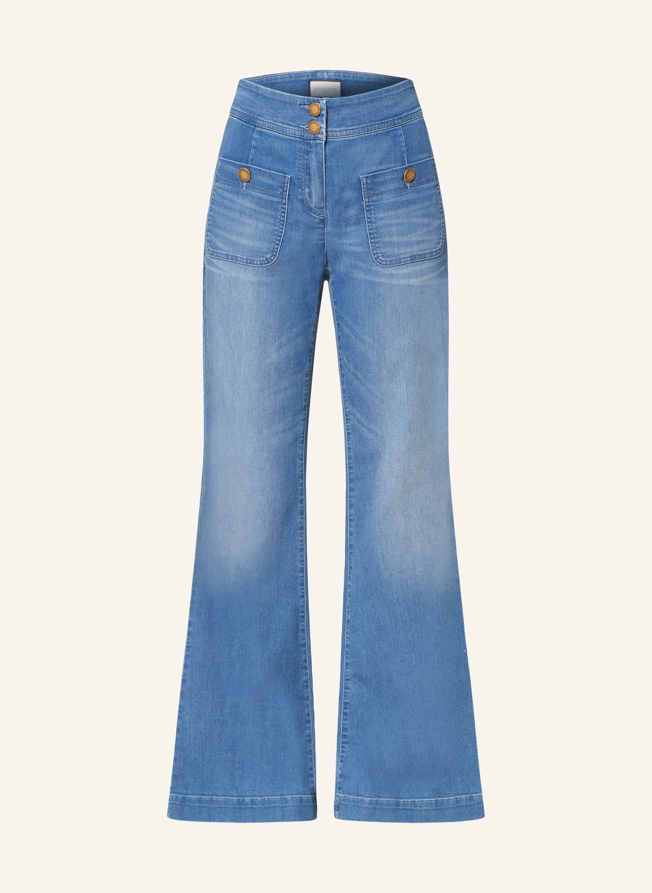 Flare Jeans Jean Court Femme Zara ZARA NEW WOMAN Z1975 RIPPED HIGH