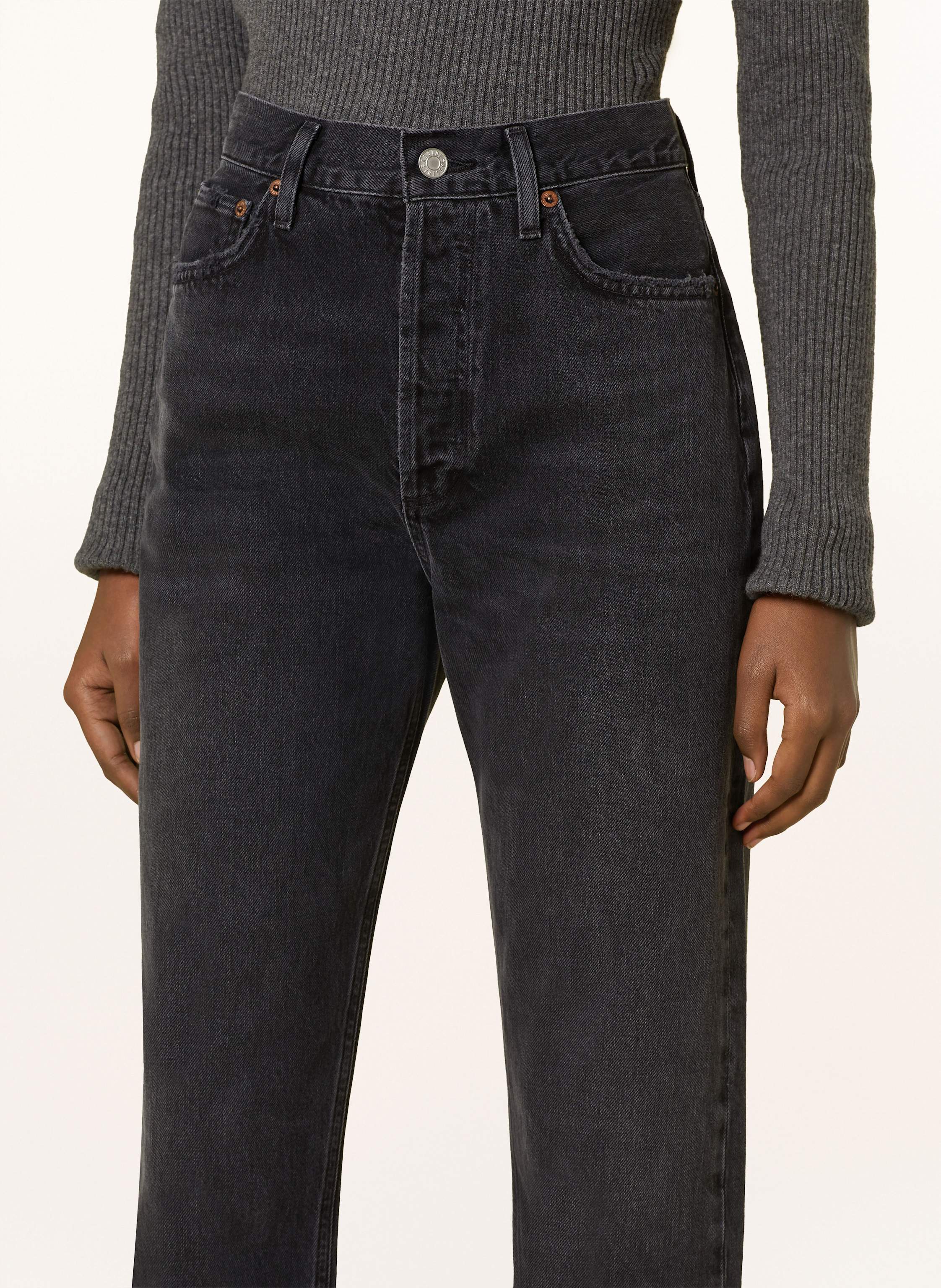 Thumbnail - Agolde Straight Jeans 90's Pinch Waist schwarz