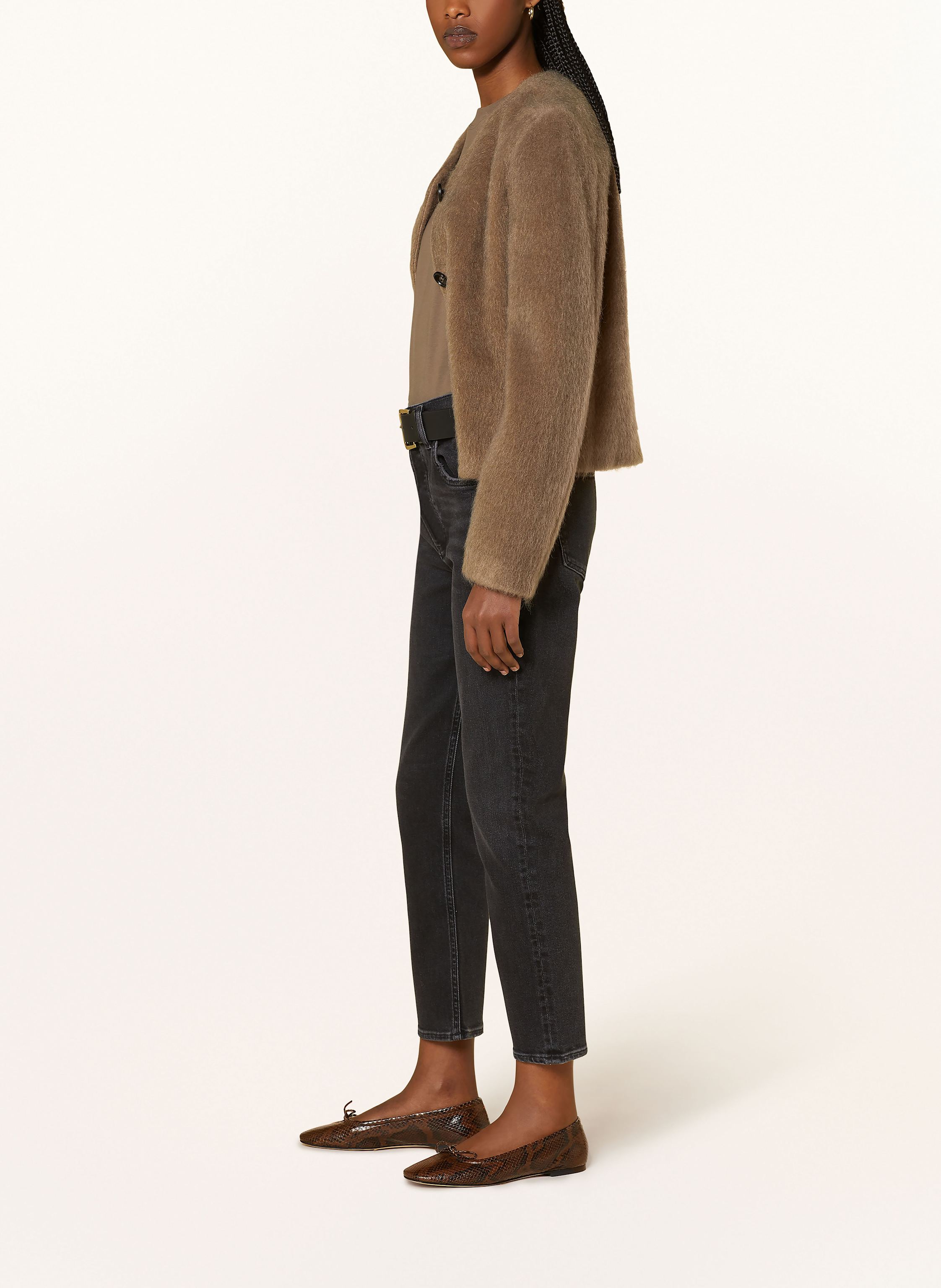 Thumbnail - Agolde 7/8-Jeans Riley schwarz