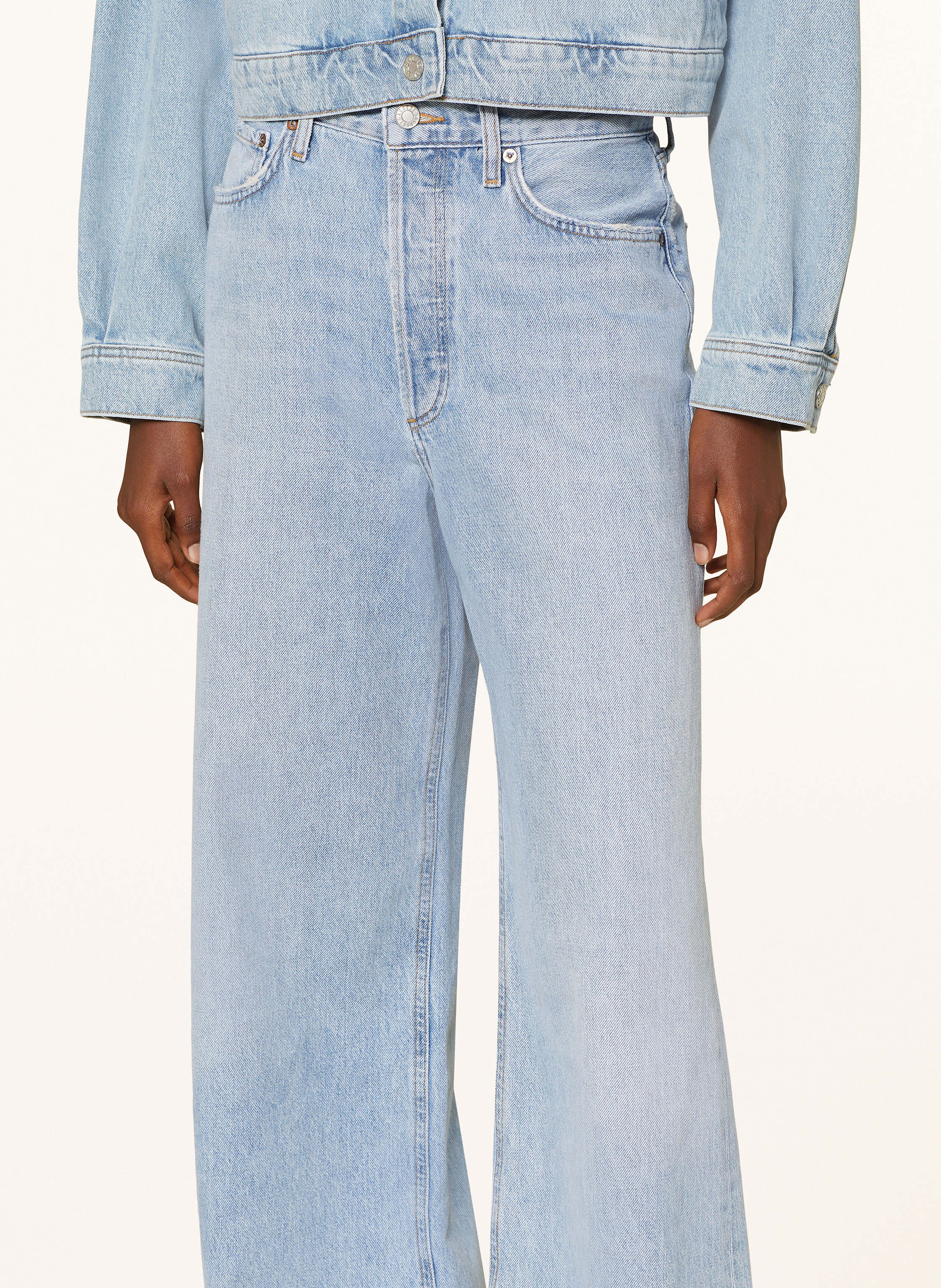 Thumbnail - Agolde Straight Jeans Dame blau