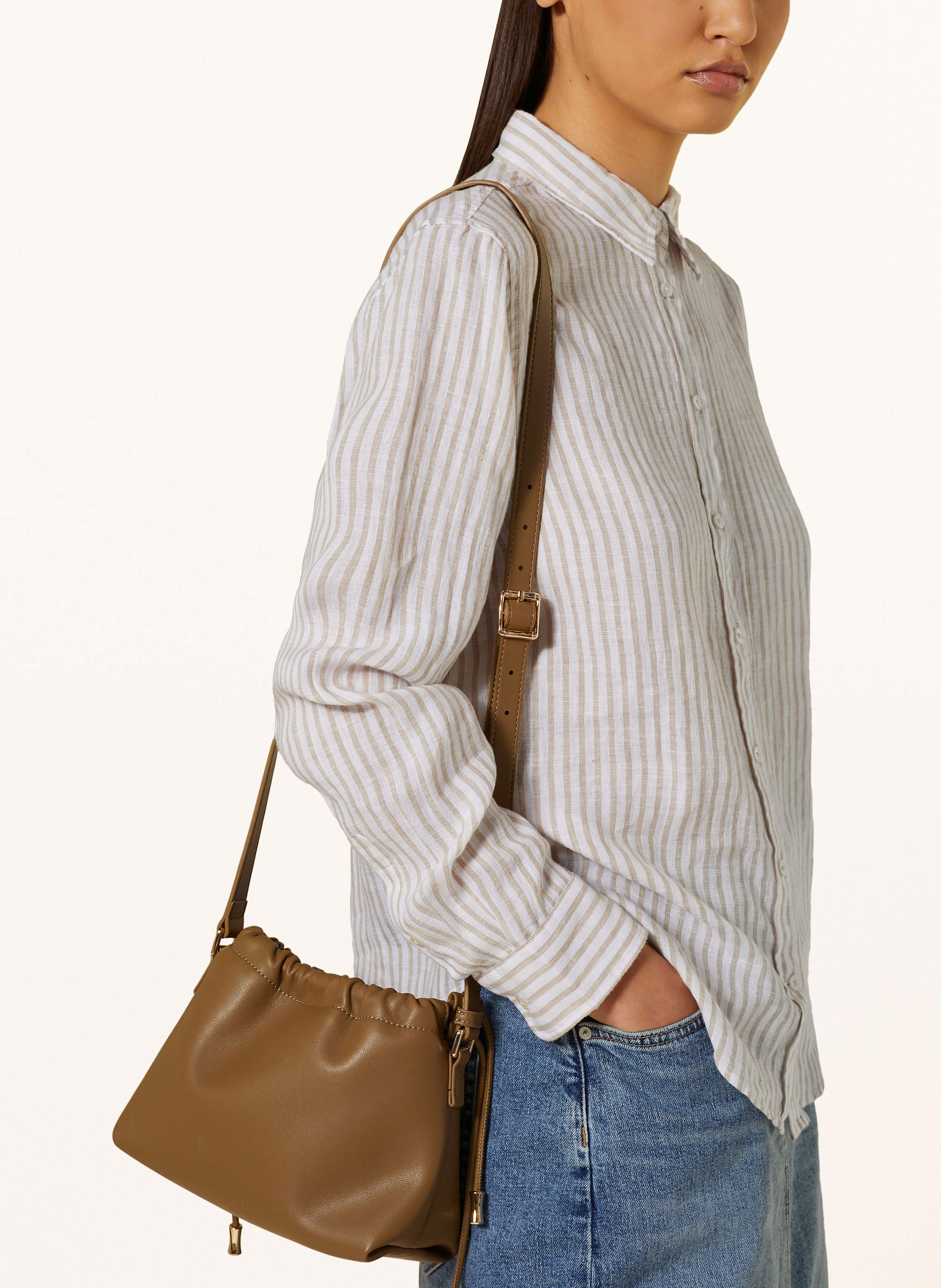 Thumbnail - Gant Hemdbluse Aus Leinen beige