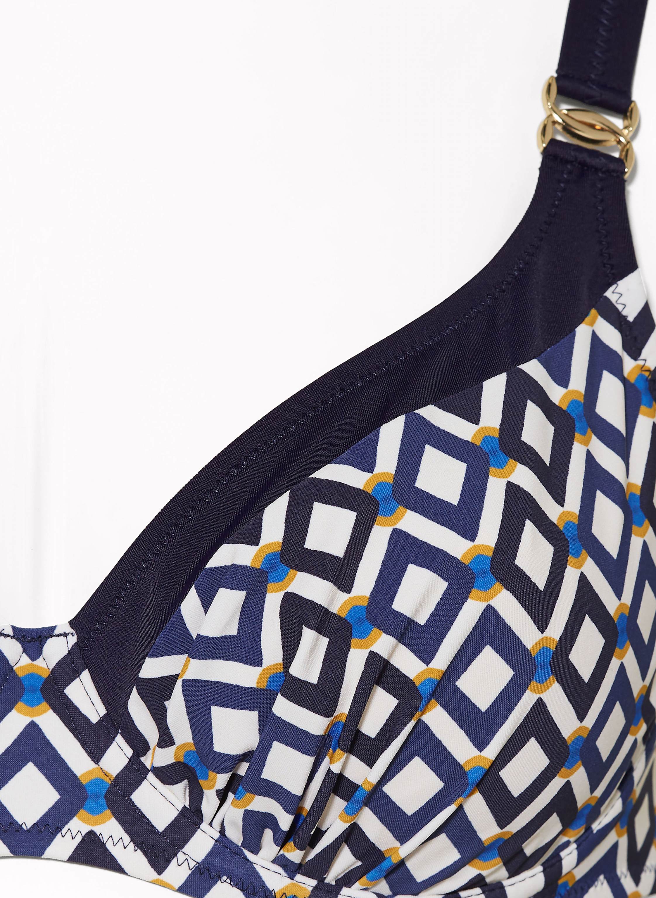 Thumbnail - Charmline Bügel-Bikini Seaside Dining Mit Shaping-Effekt blau