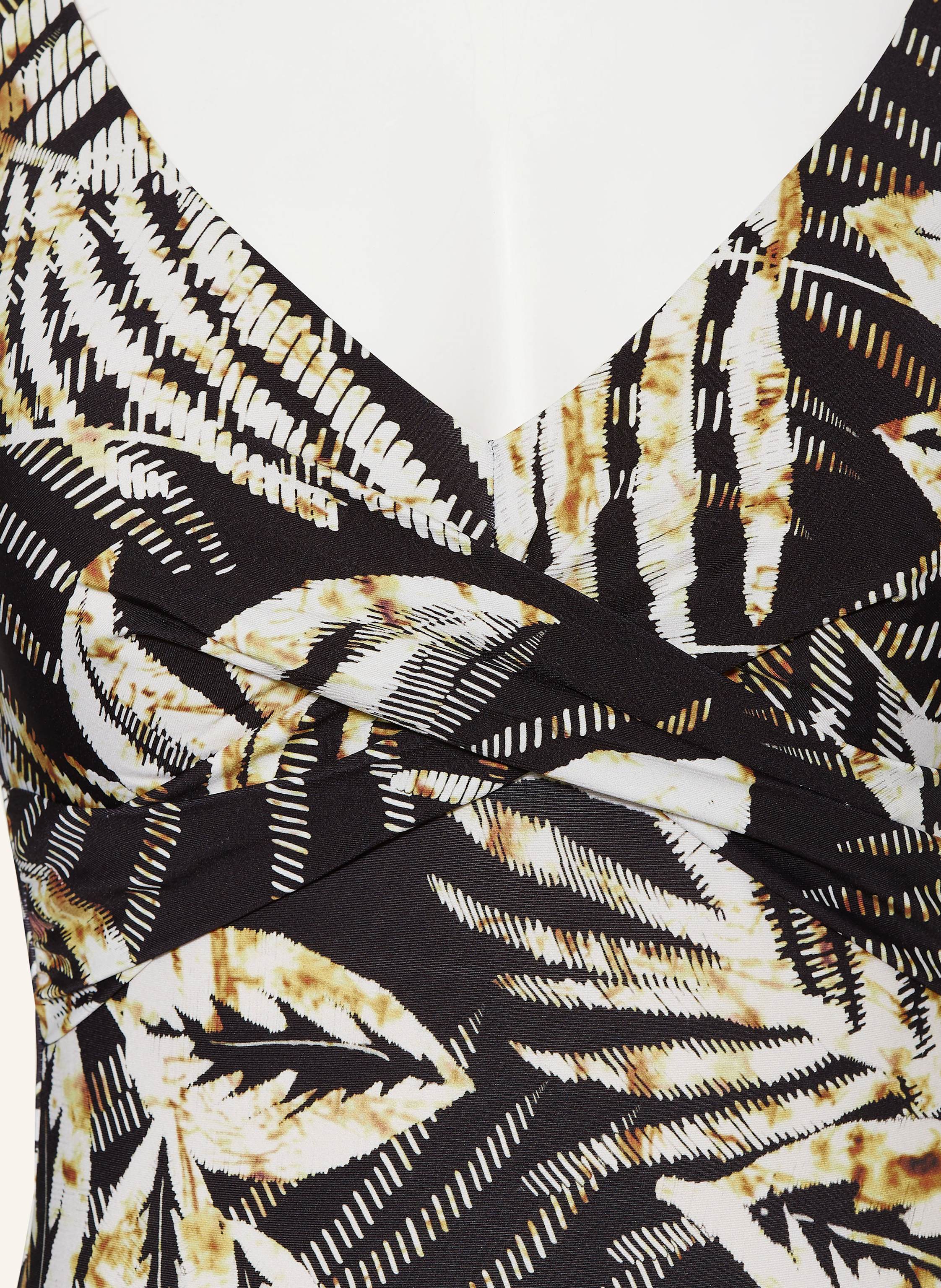 Thumbnail - Charmline Shape-Badeanzug Seductive Leaves schwarz