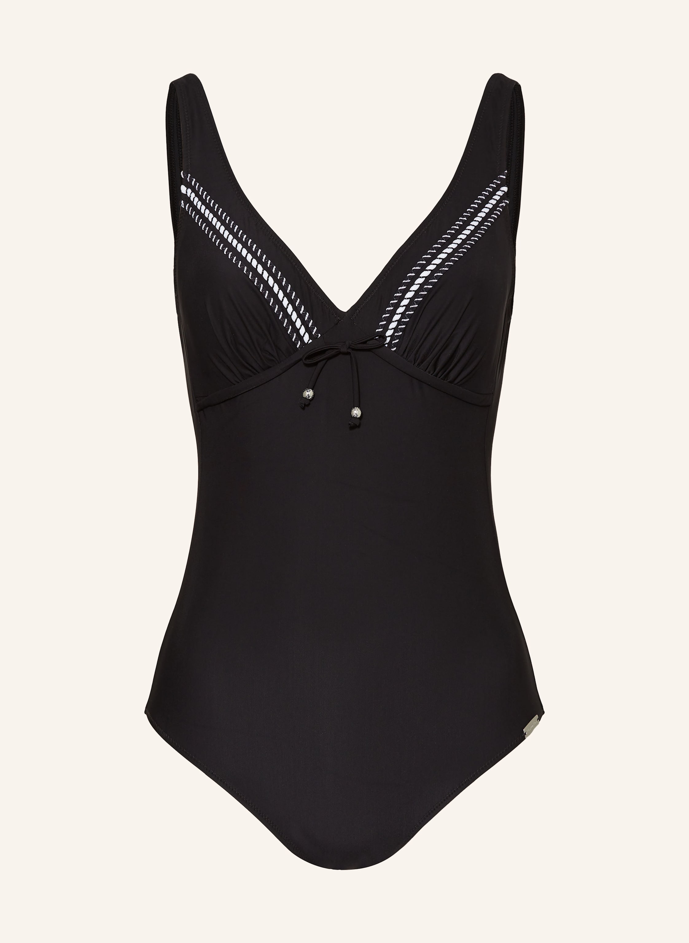 Charmline Shape-Badeanzug Ribbon Play schwarz