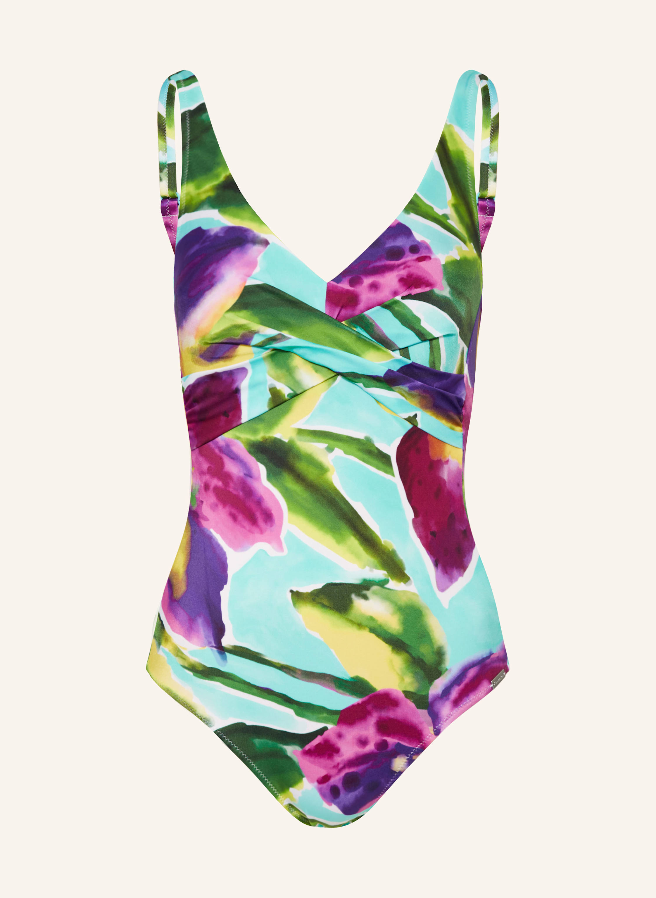 Charmline Shape-Badeanzug Summer Aquarelle blau