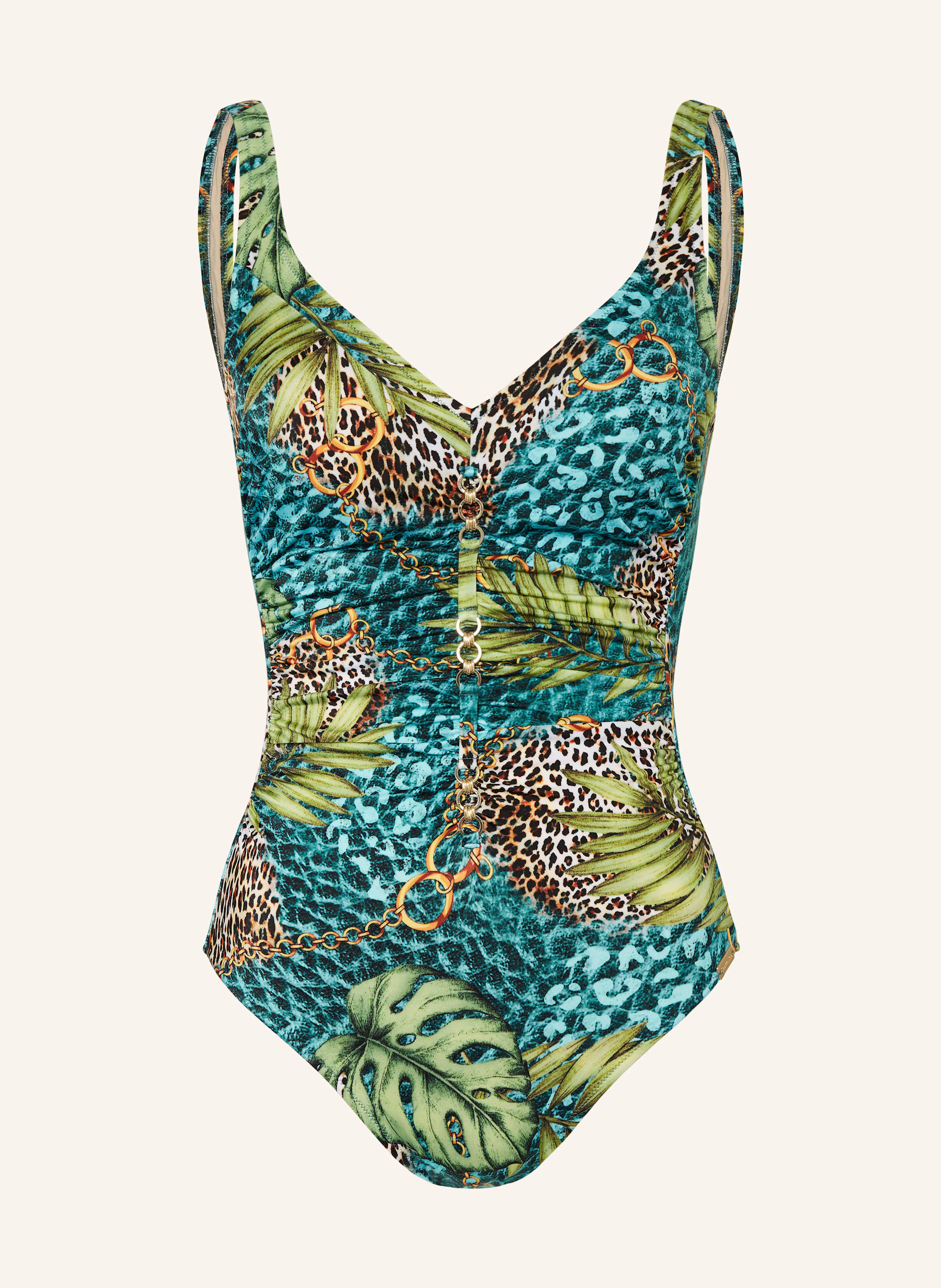 Charmline Shape-Badeanzug Jungle Jewels gruen