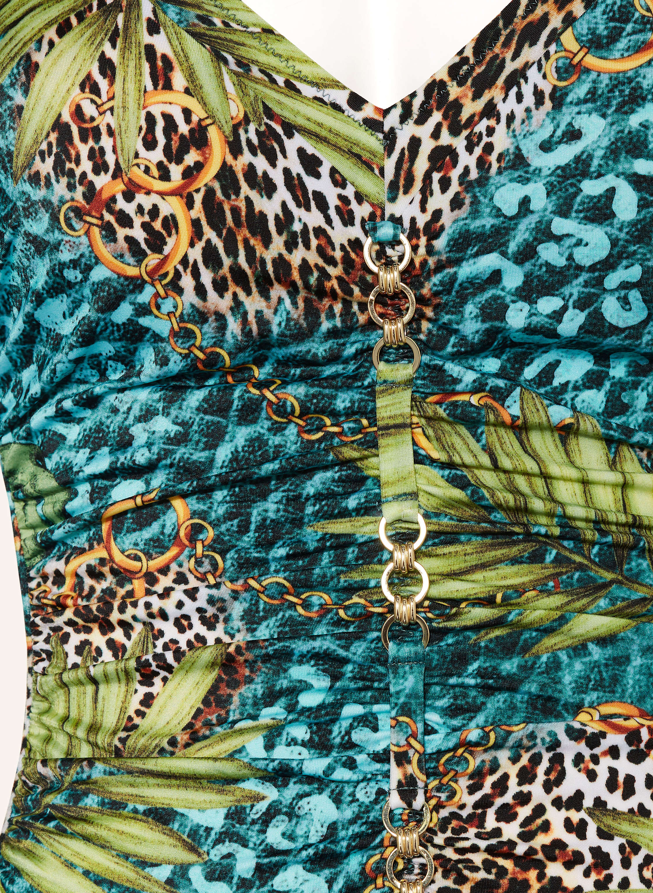 Thumbnail - Charmline Shape-Badeanzug Jungle Jewels gruen