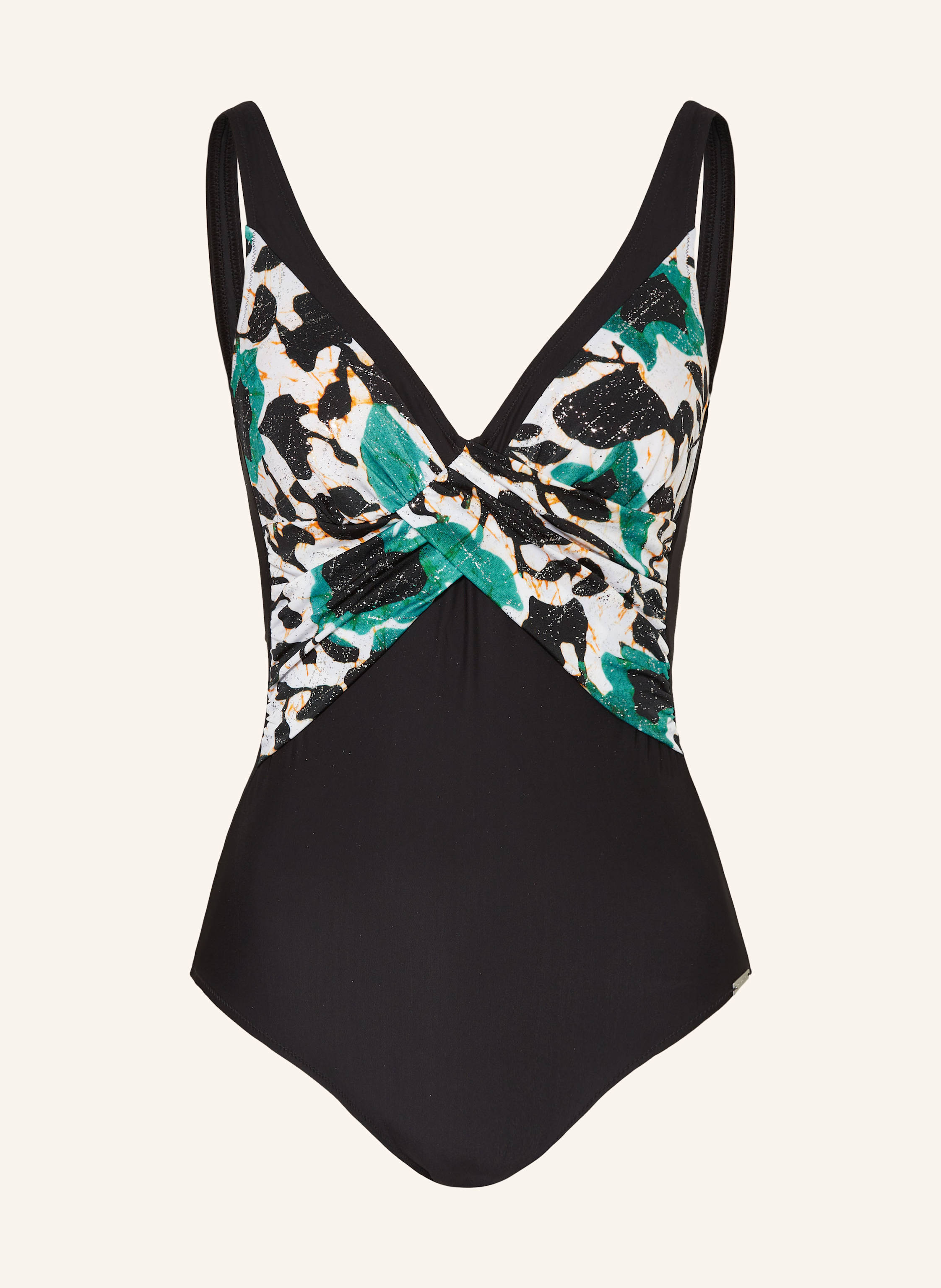 Charmline Shape-Badeanzug Cool Baroque Mit Glitzergarn blau