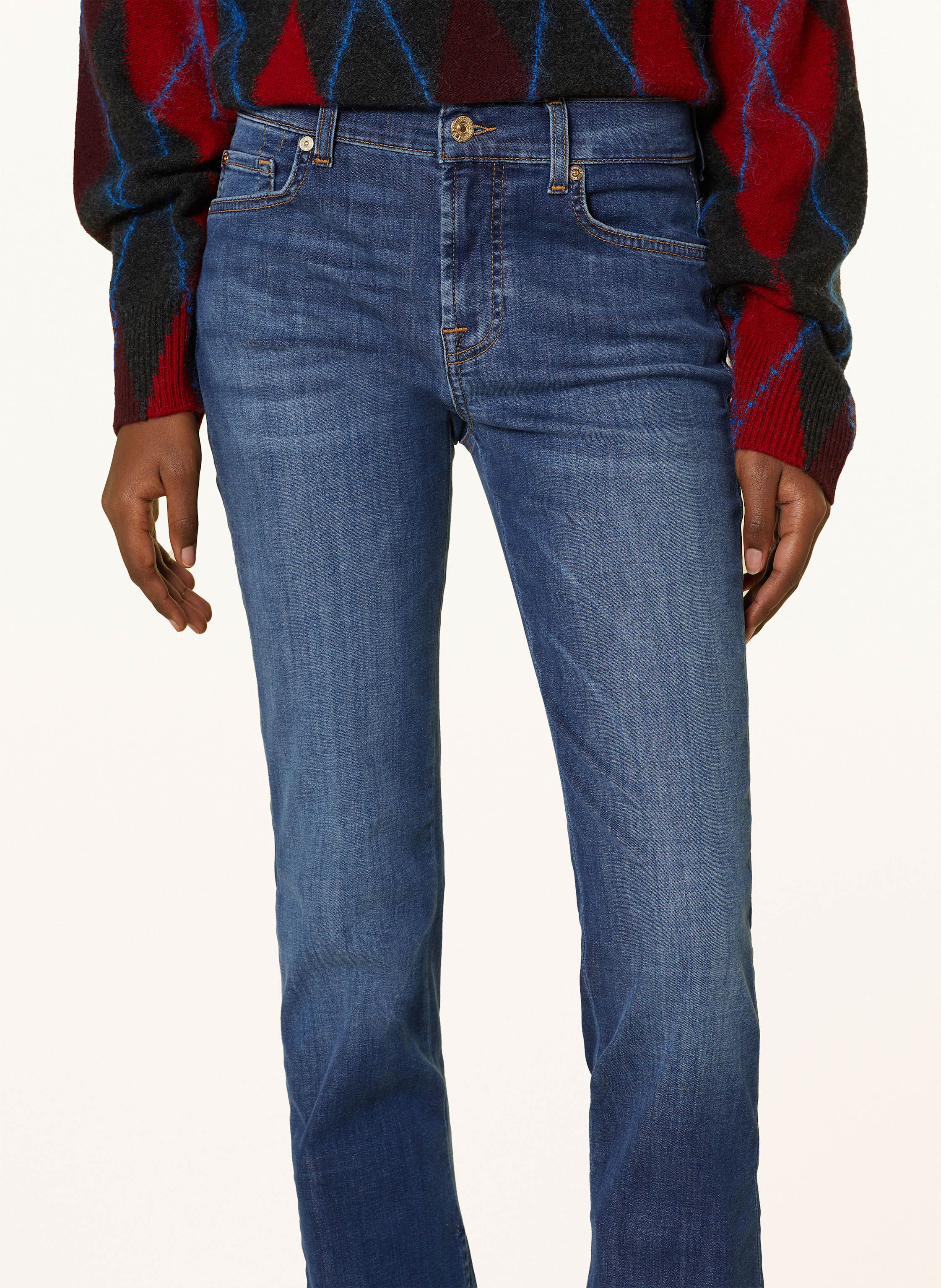 Thumbnail - 7 For All Mankind Bootcut Jeans Bootcut Tailorless Duchess With Side Slit blau