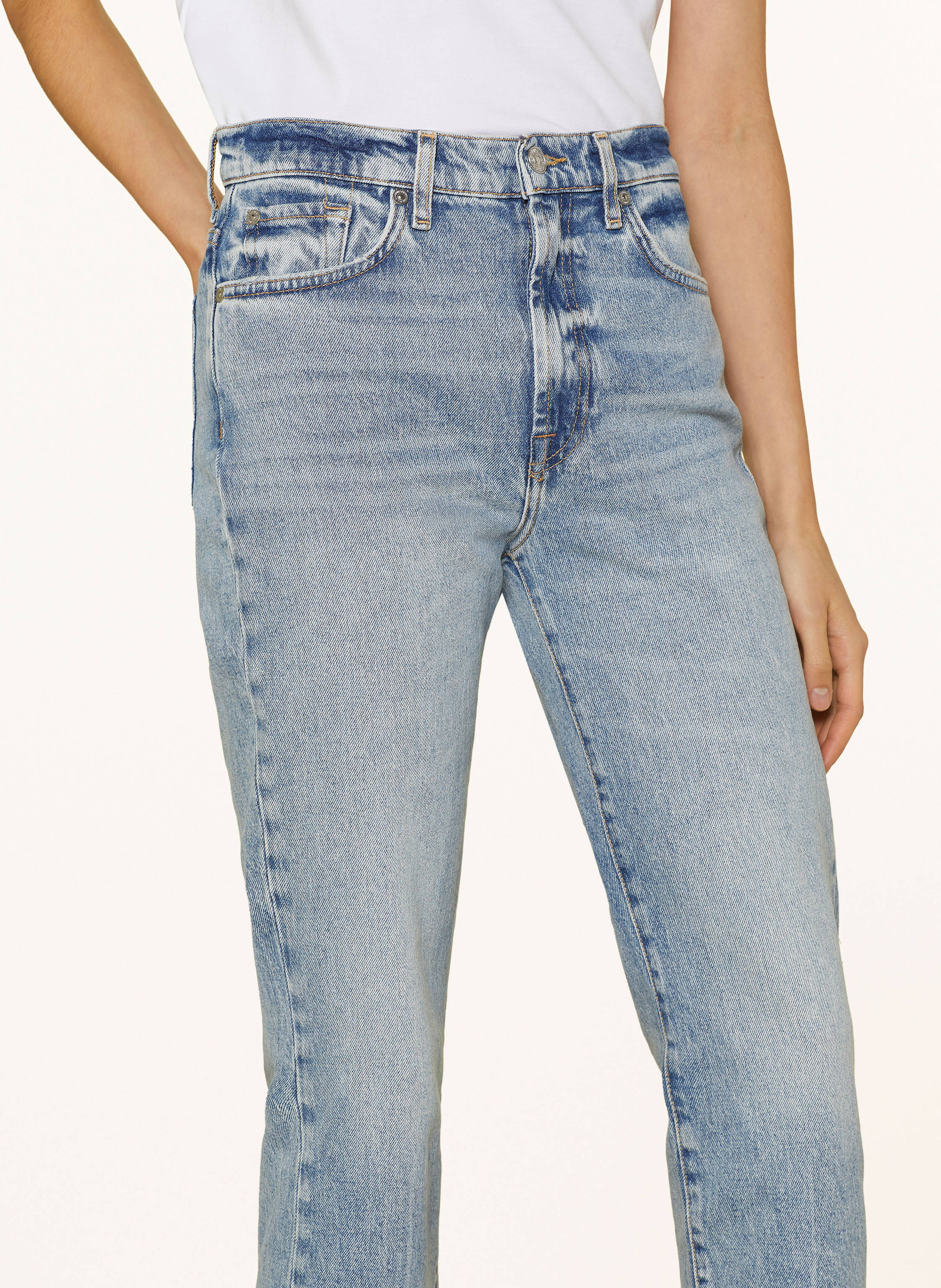Thumbnail - 7 For All Mankind Straight Jeans Logan Stovepipe blau