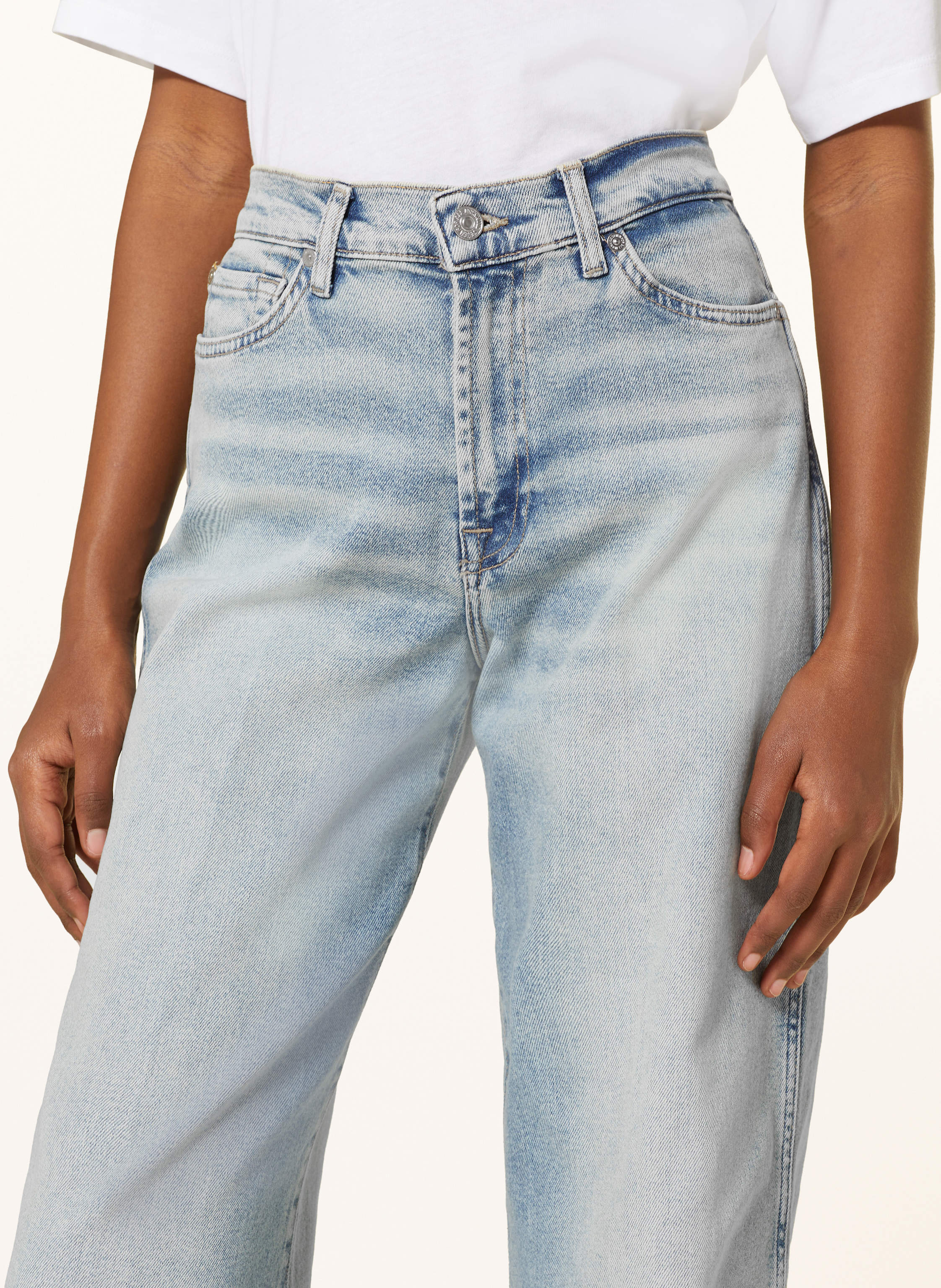 Thumbnail - 7 For All Mankind Flared Jeans Lotta Amuse Me blau