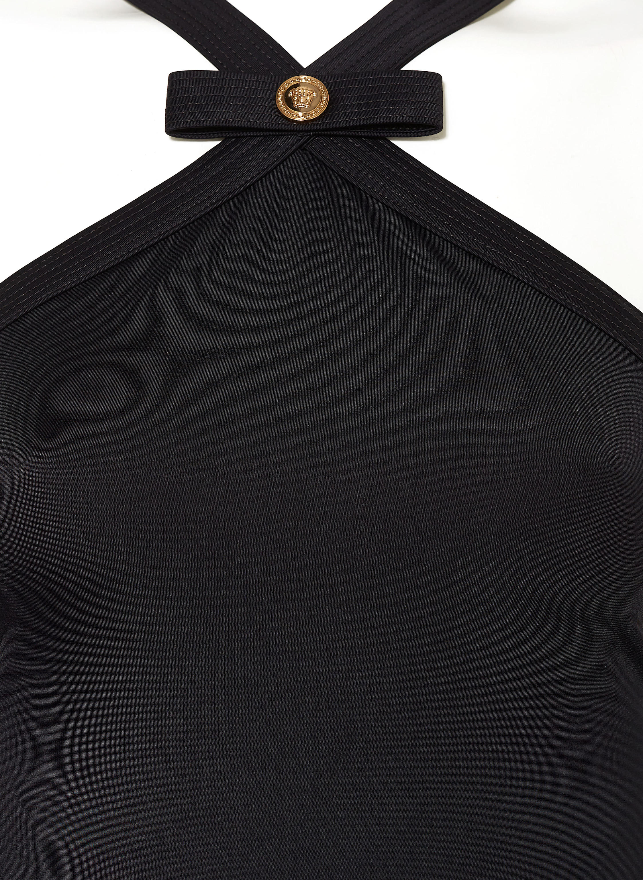 Thumbnail - Versace High-Neck-Badeanzug schwarz