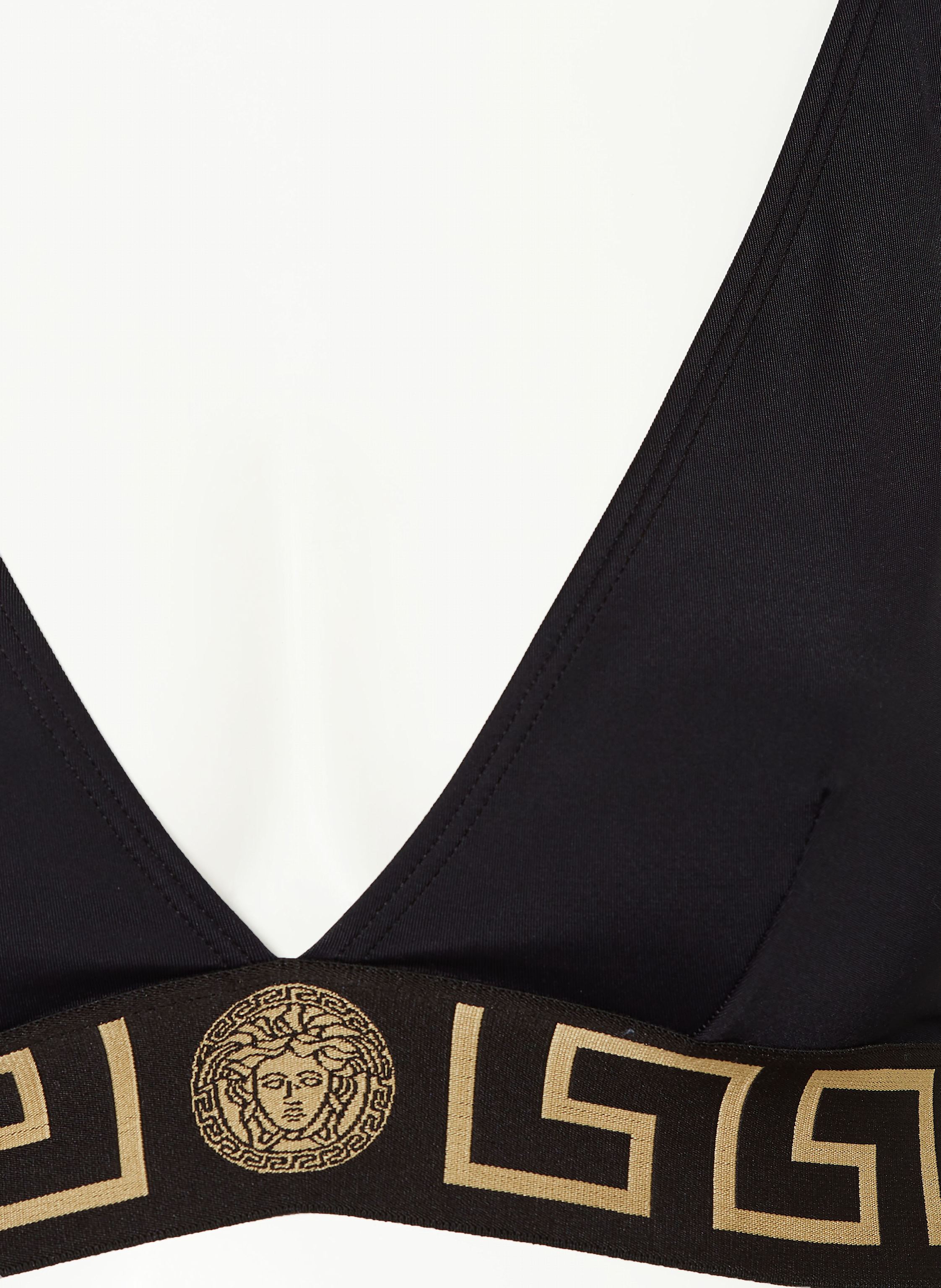 Thumbnail - Versace Bralette-Bikini-Top schwarz