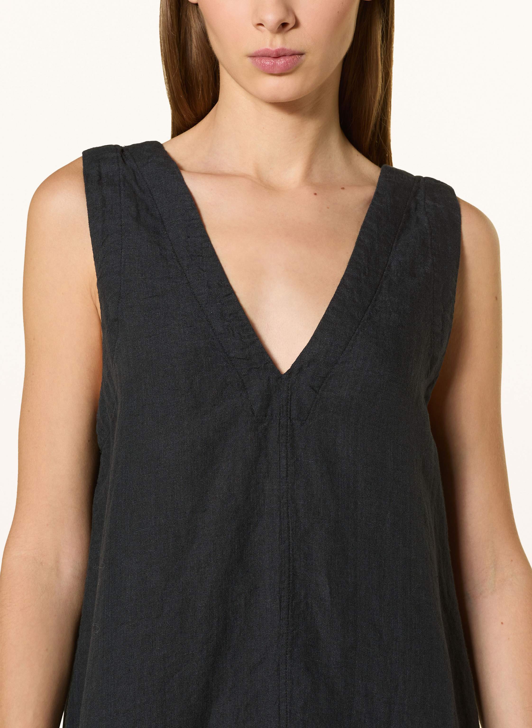 Thumbnail - Selected Femme Leinenkleid schwarz