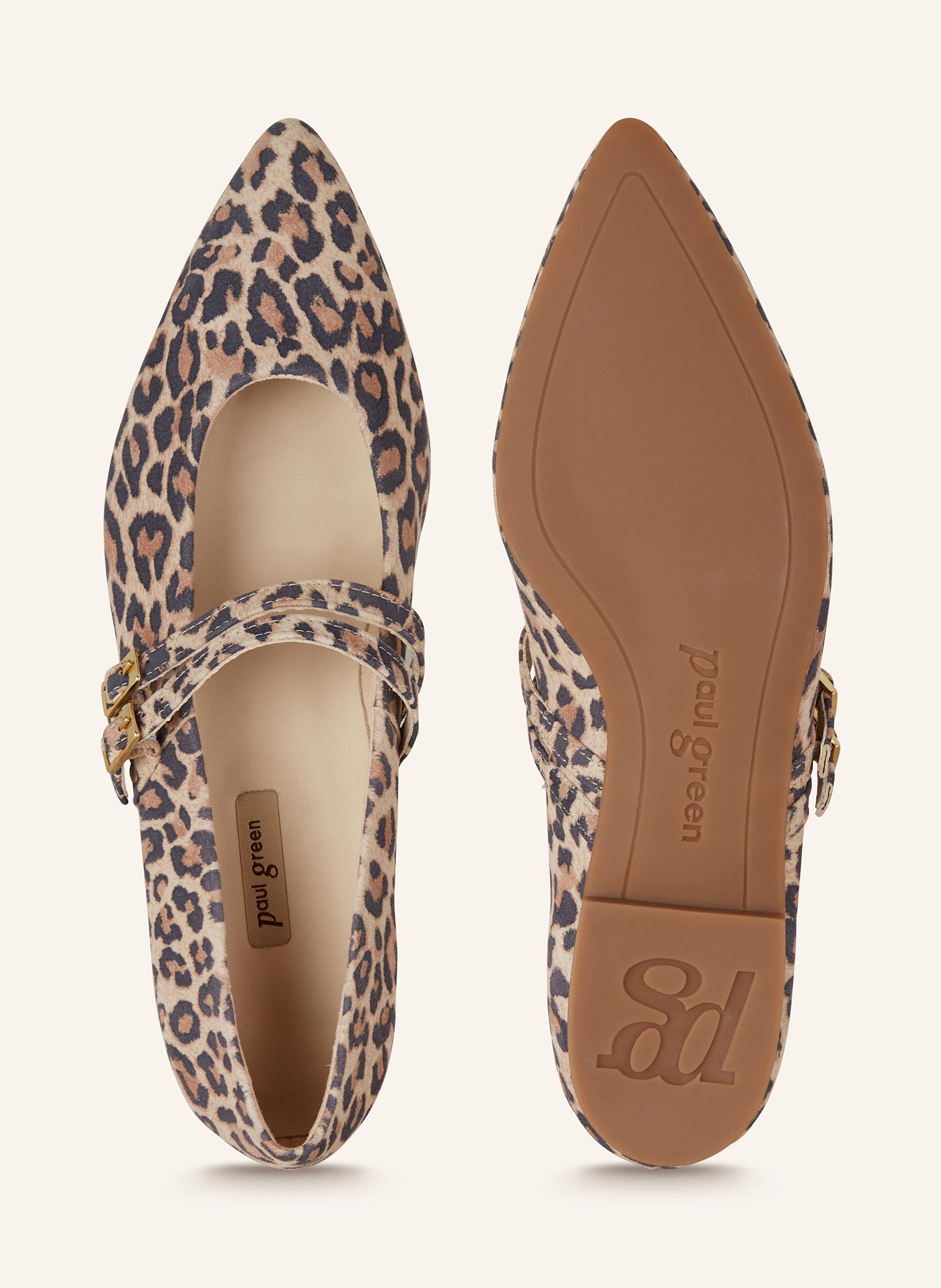 Thumbnail - Paul Green Mary-Jane-Ballerinas beige