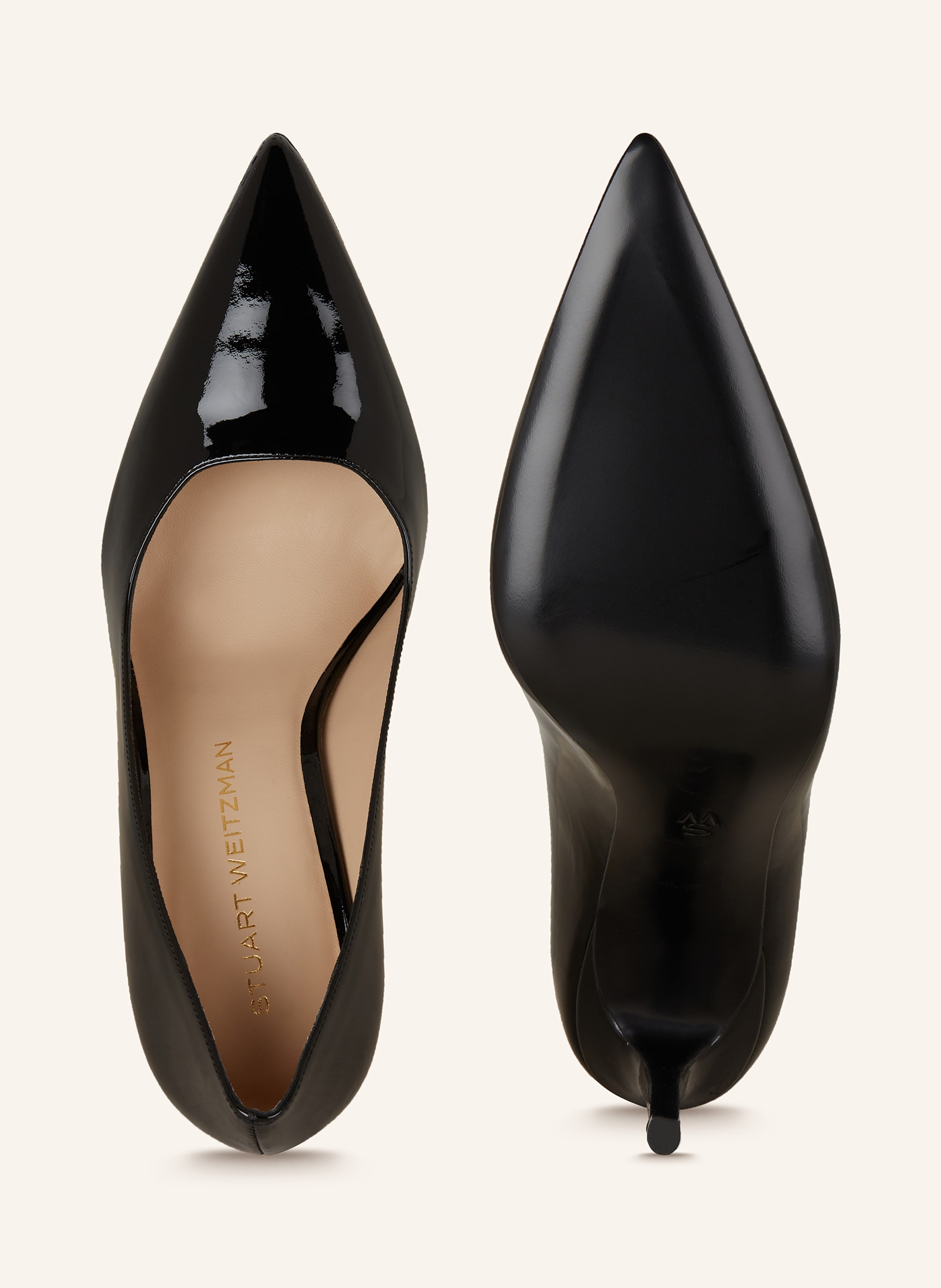 Thumbnail - Stuart Weitzman Lack-Pumps Stuart Power 100 schwarz