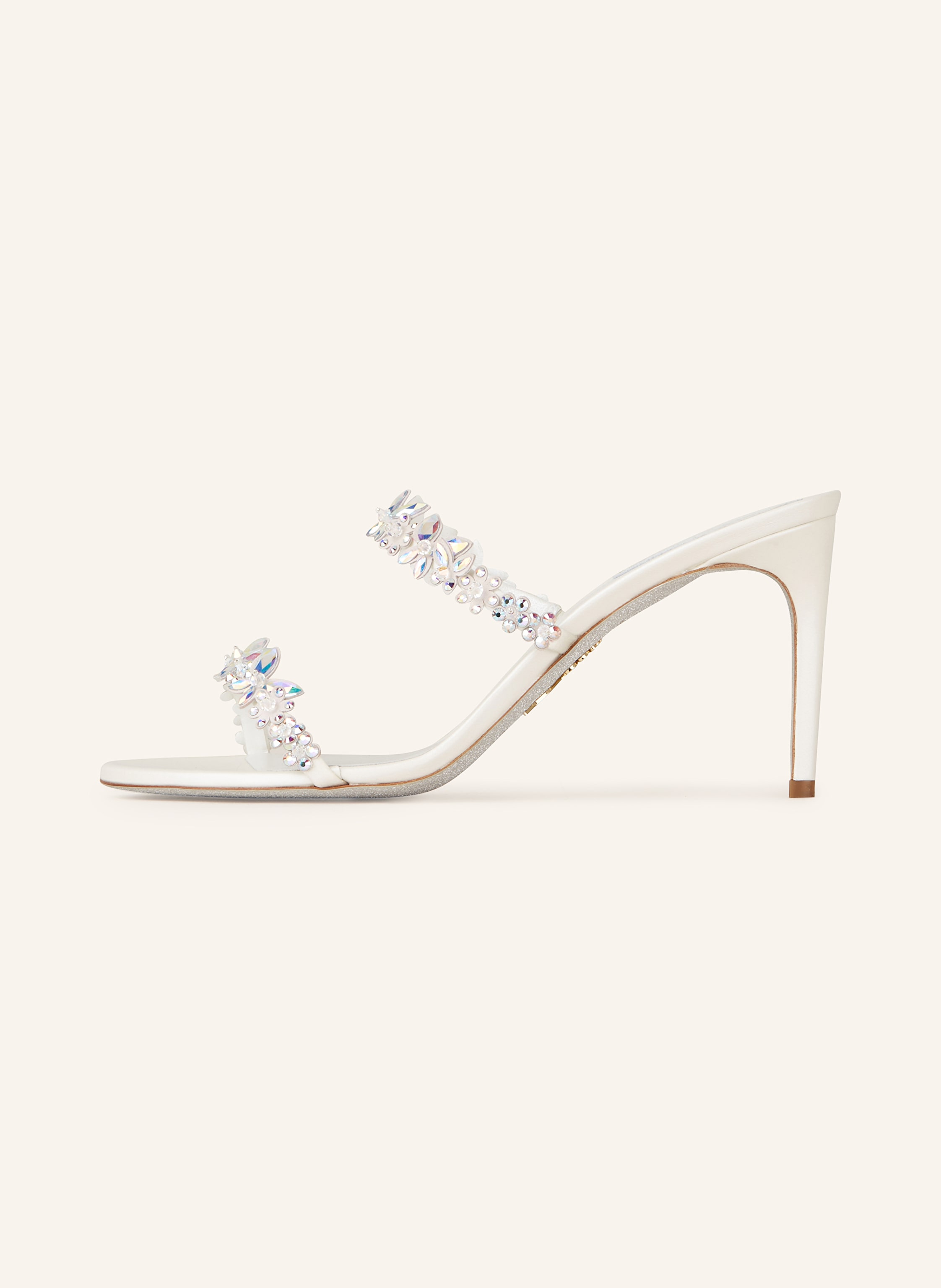 Thumbnail - Rene Caovilla Mules Bessie Mit Schmucksteinen weiss