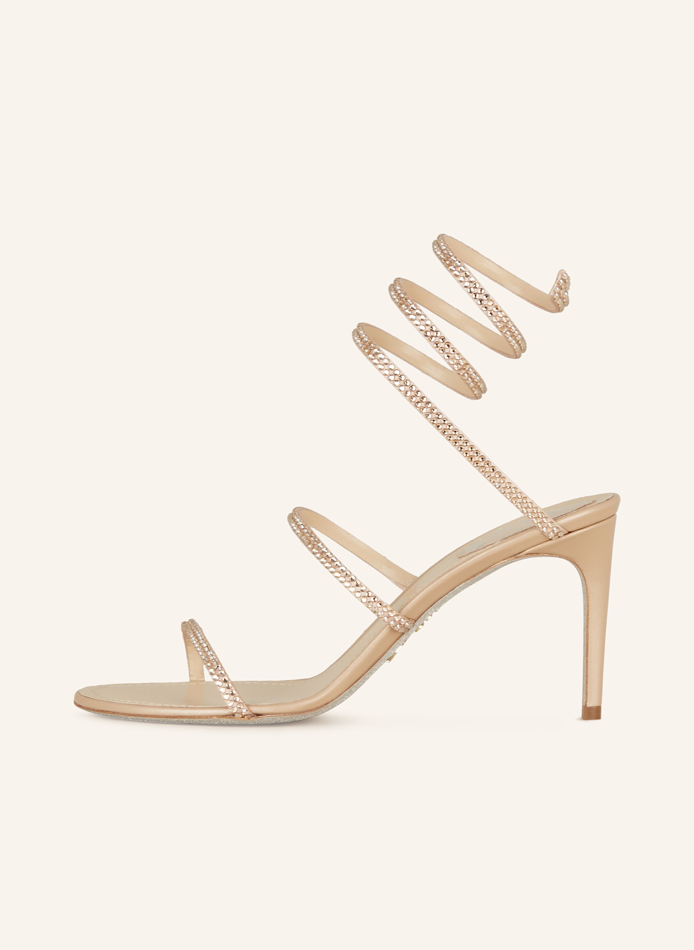 Thumbnail - Rene Caovilla Sandaletten Mit Schmucksteinen beige