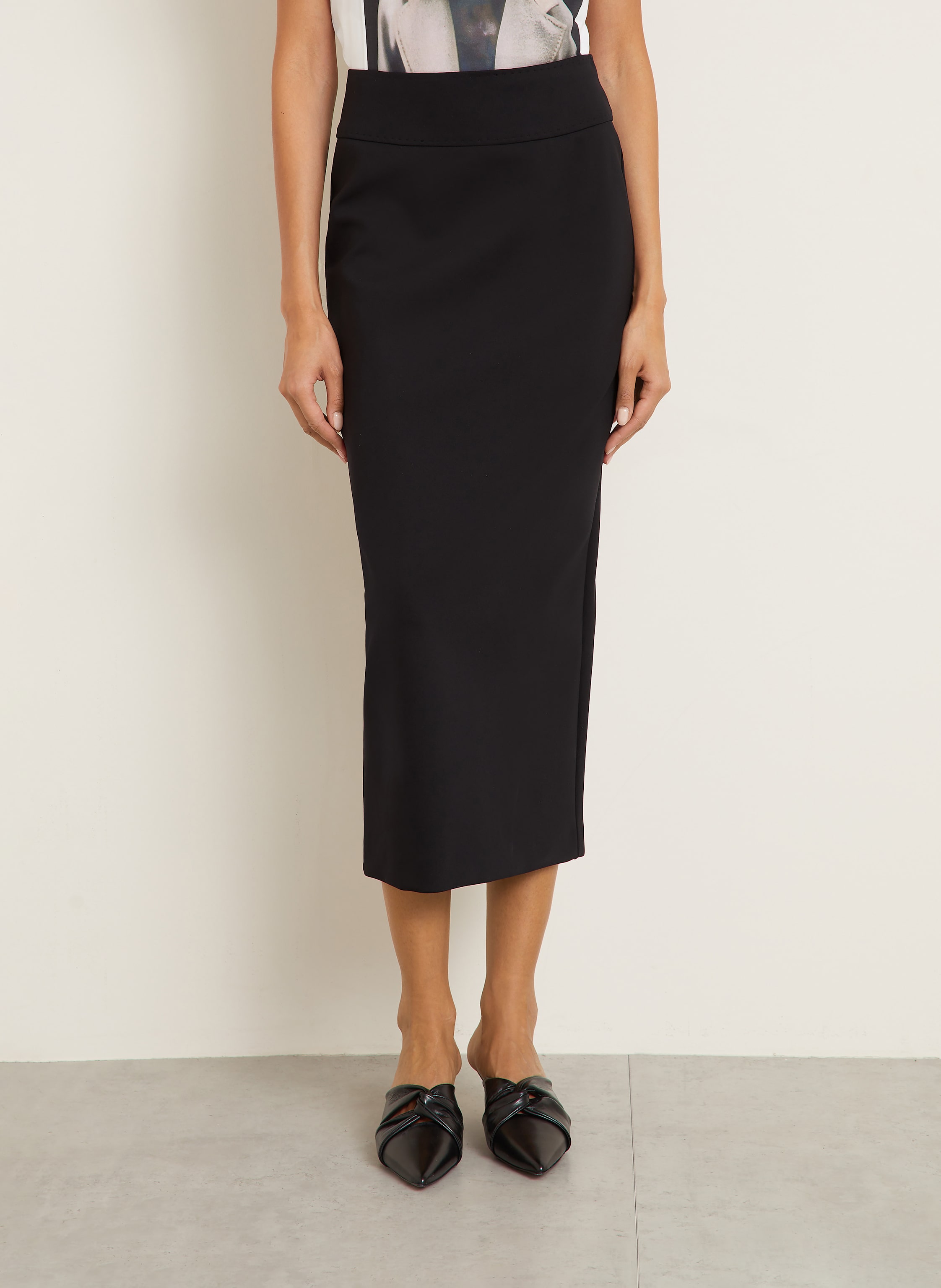 Thumbnail - Max Mara Jerseyrock Blocco schwarz