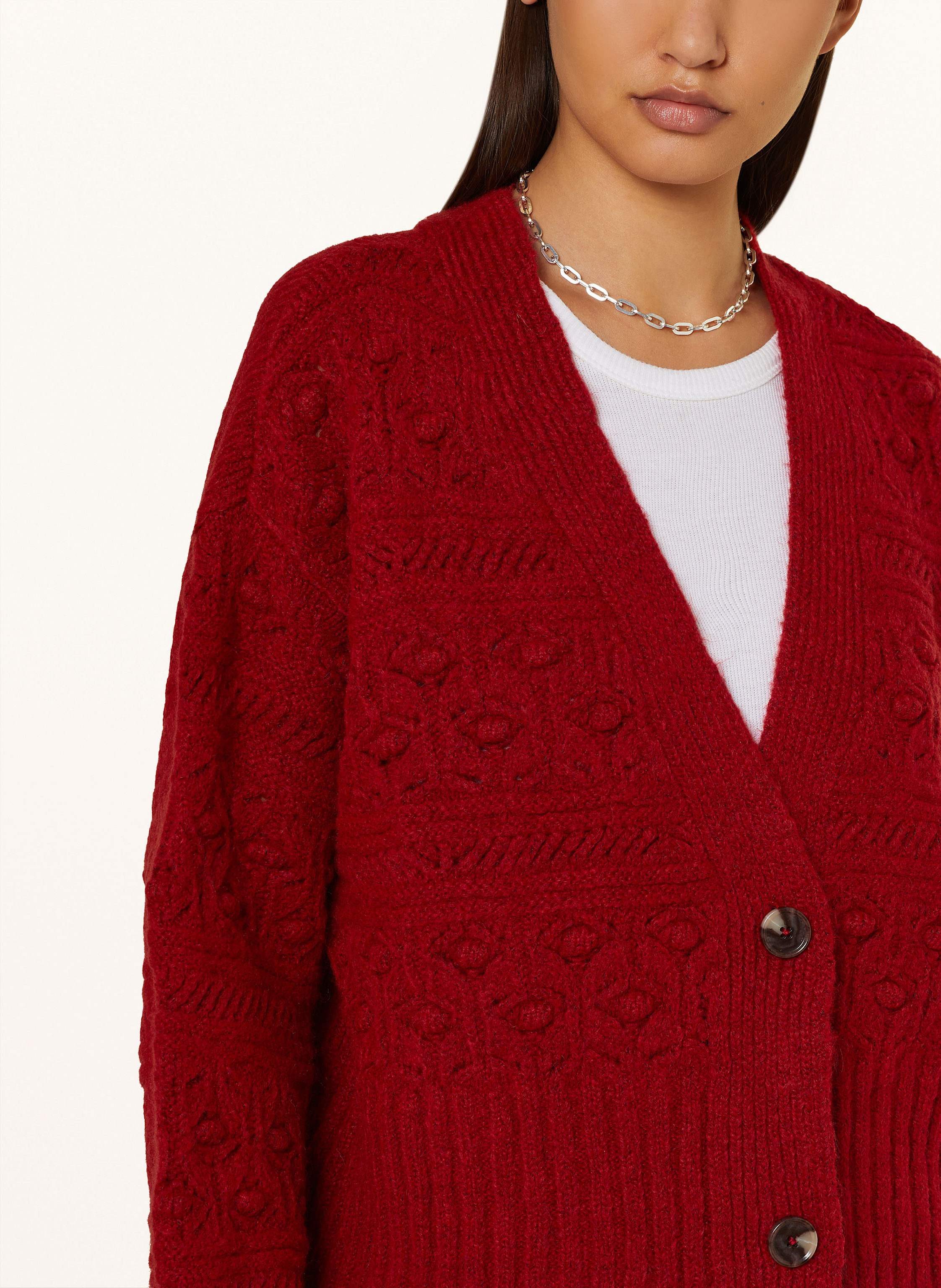 Thumbnail - Mavi Strickjacke rot