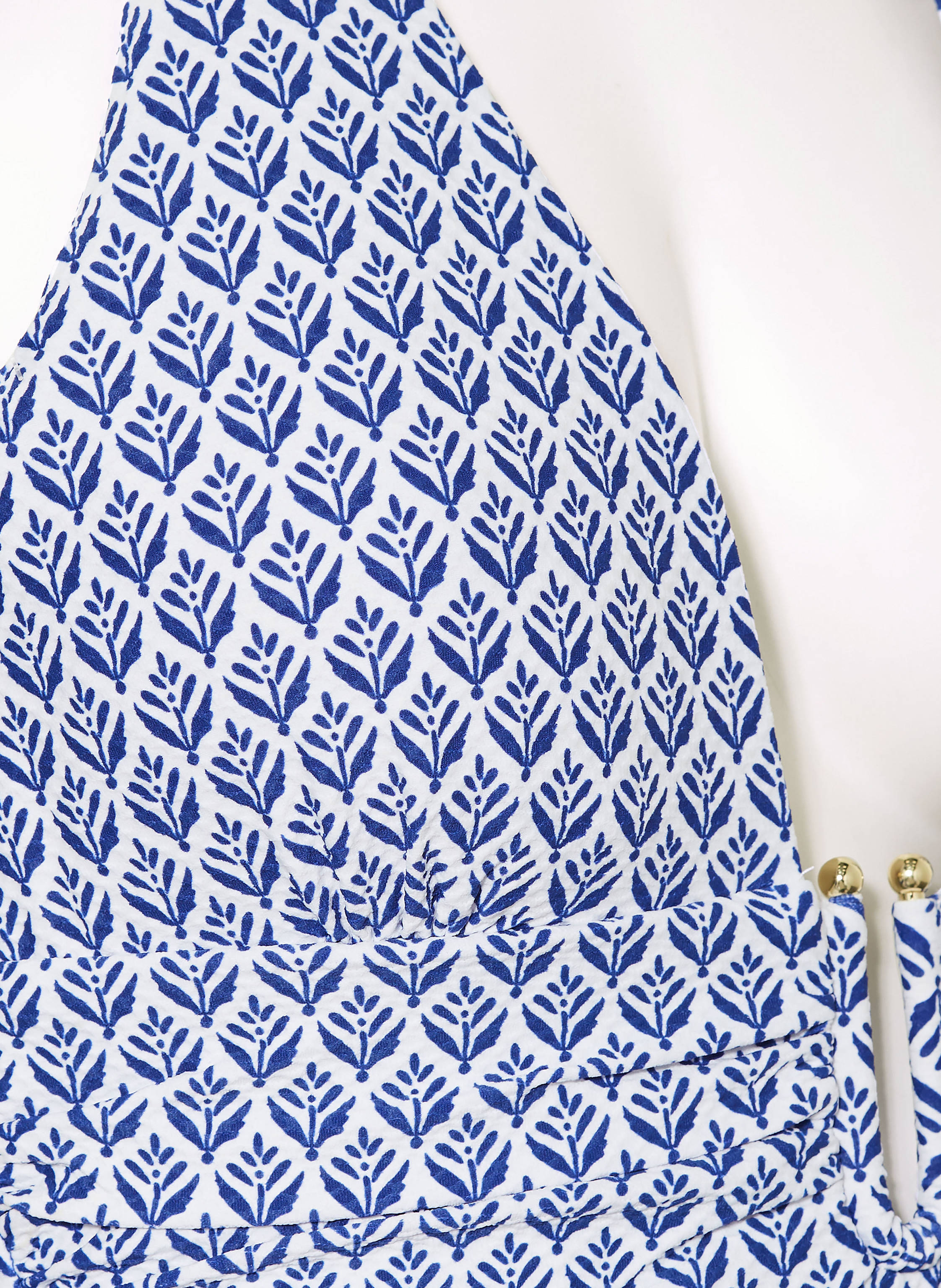 Thumbnail - Heidi Klein Neckholder-Badeanzug Cape Cod blau