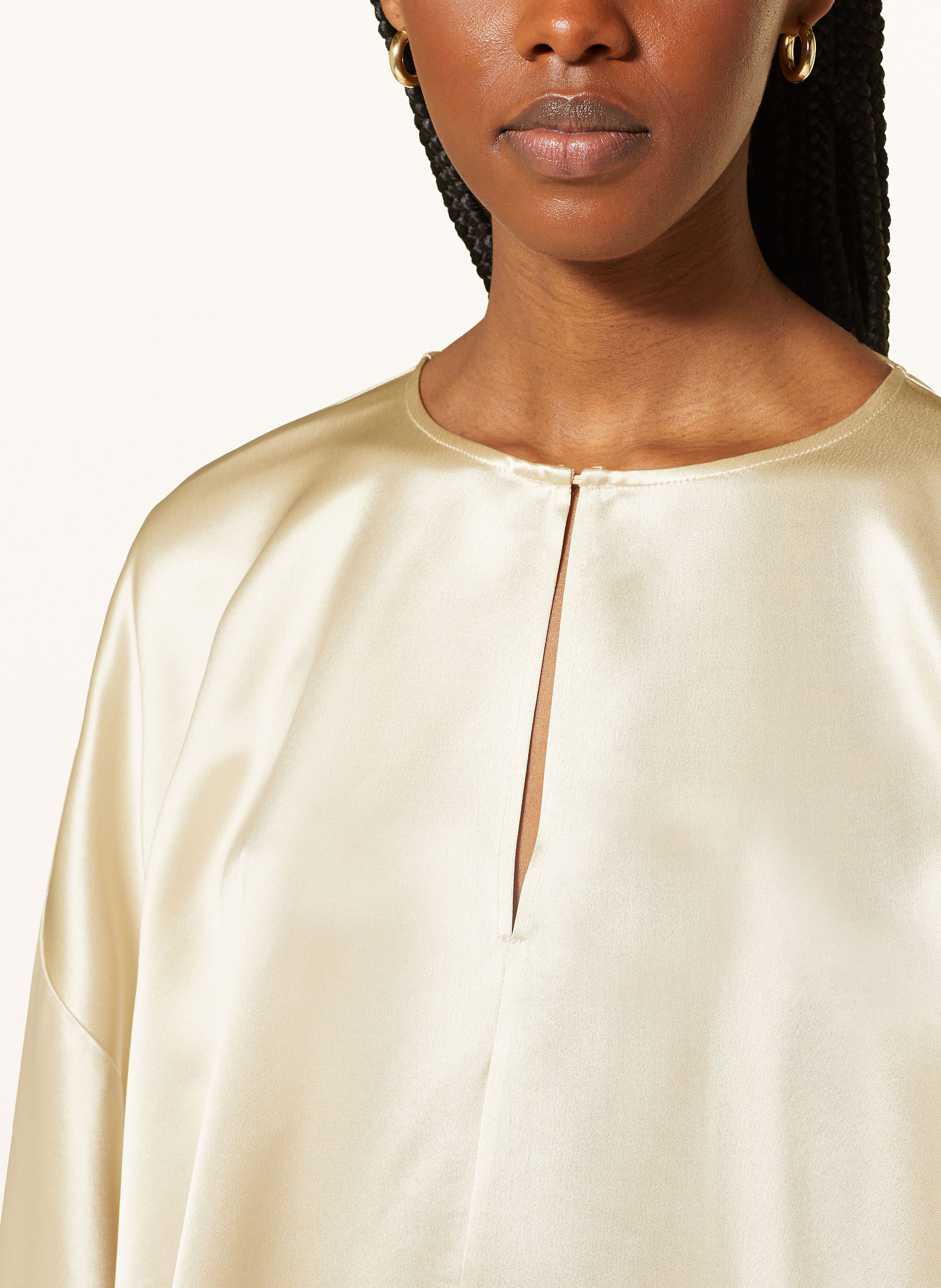Thumbnail - By Malene Birger Blusentop Cicie Aus Satin beige