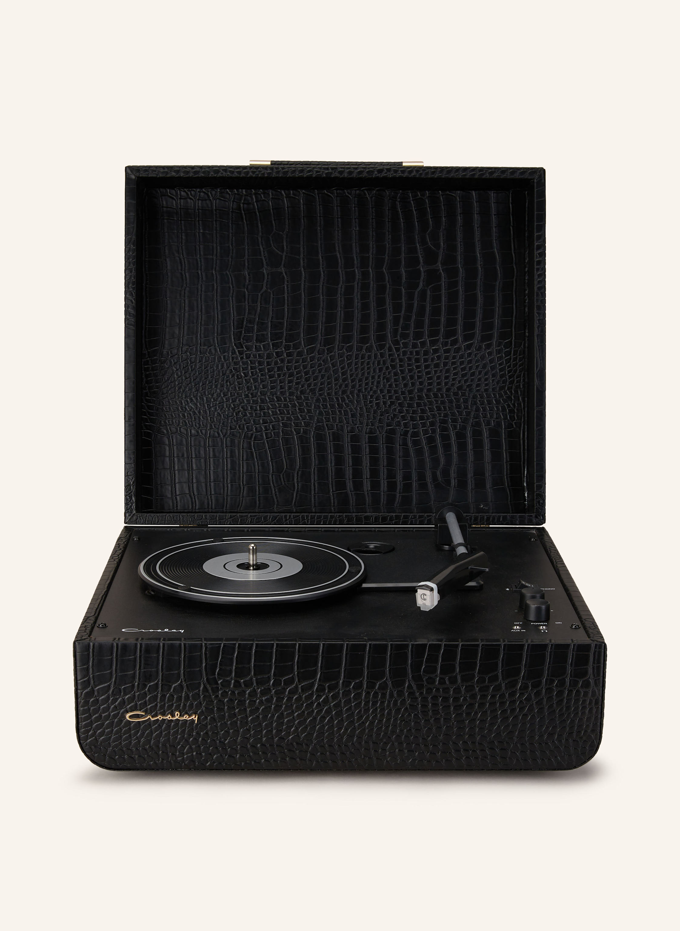 Crosley Cruiser Deluxe Tragbarer Plattenspieler Mit Bluetooth Out White Sand