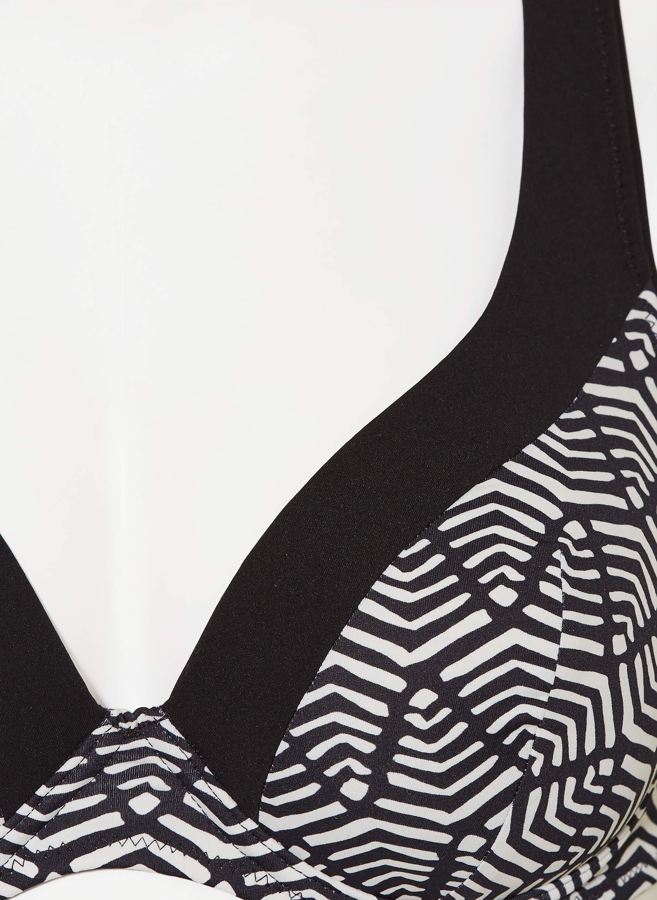 Thumbnail - Lidea Bügel-Bikini-Top Dashed Pulse schwarz