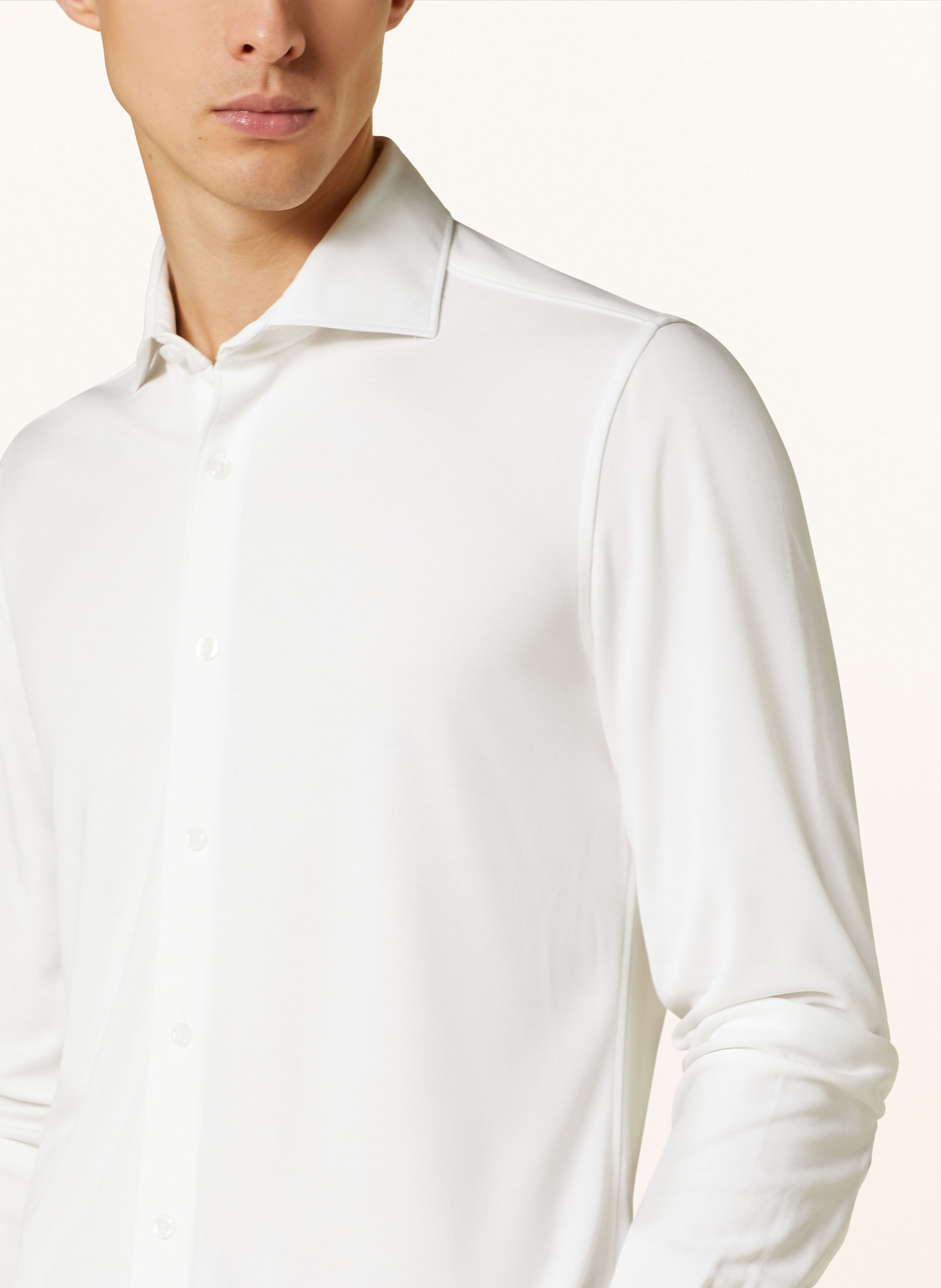 Thumbnail - Reiss Jerseyhemd Bobby Regular Fit weiss
