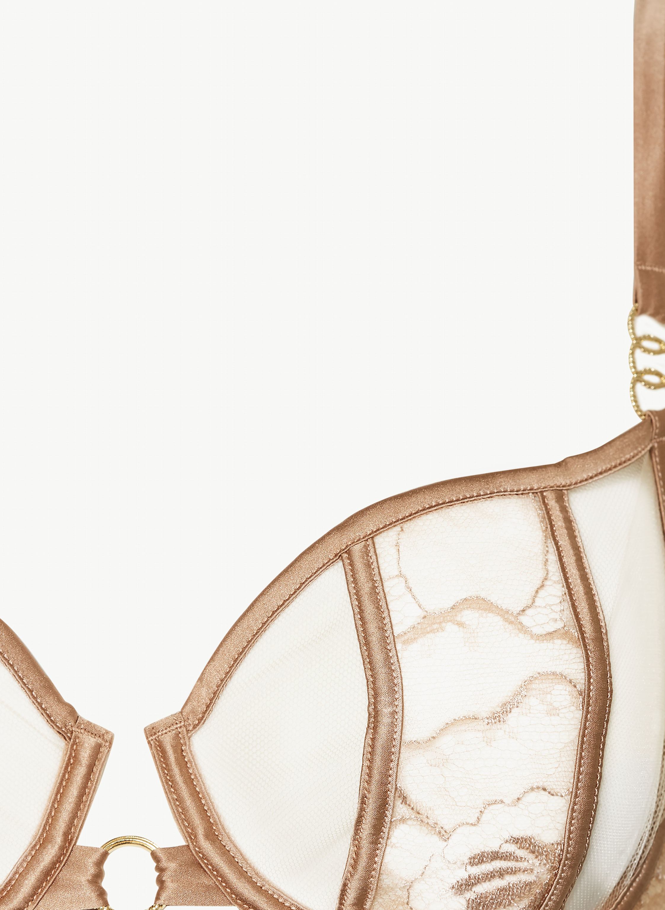 Thumbnail - Livy Balconette-Bh Adorn Aus Seide beige