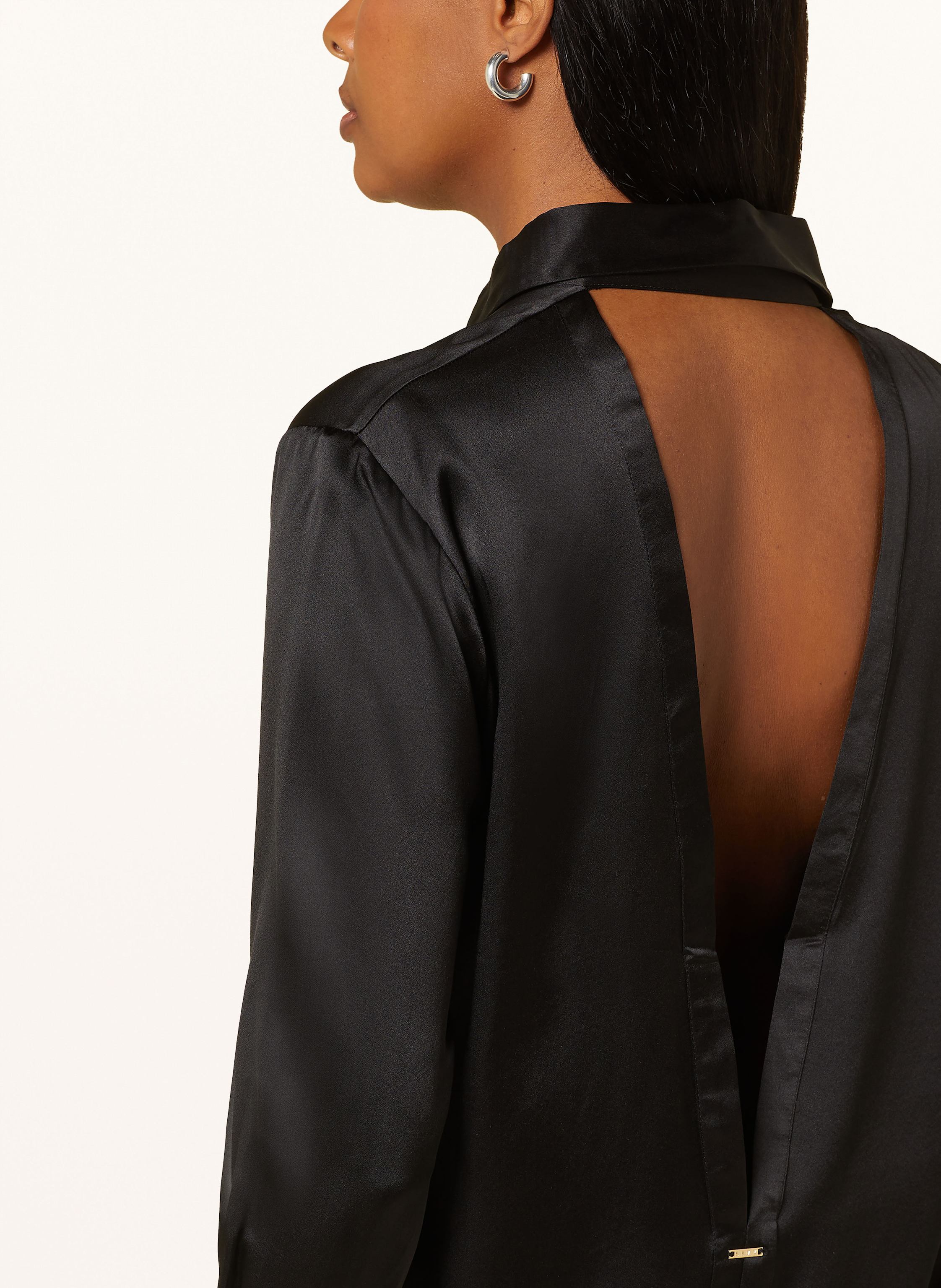 Thumbnail - Livy Hemdbluse Romeo Aus Seide Mit Cut-Out schwarz