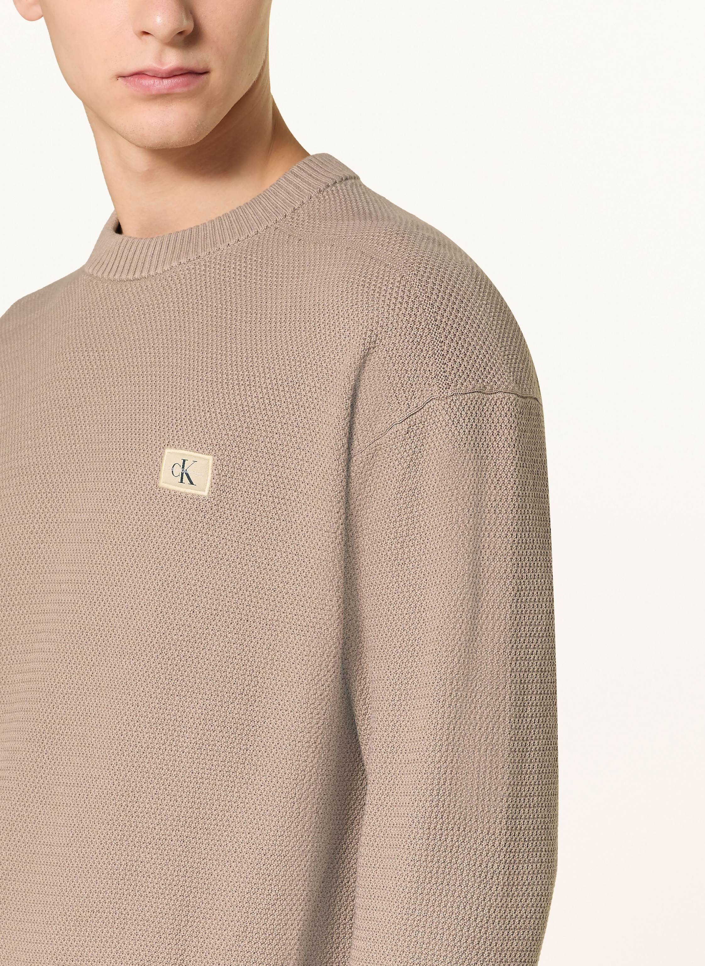 Thumbnail - Calvin Klein Jeans Pullover beige