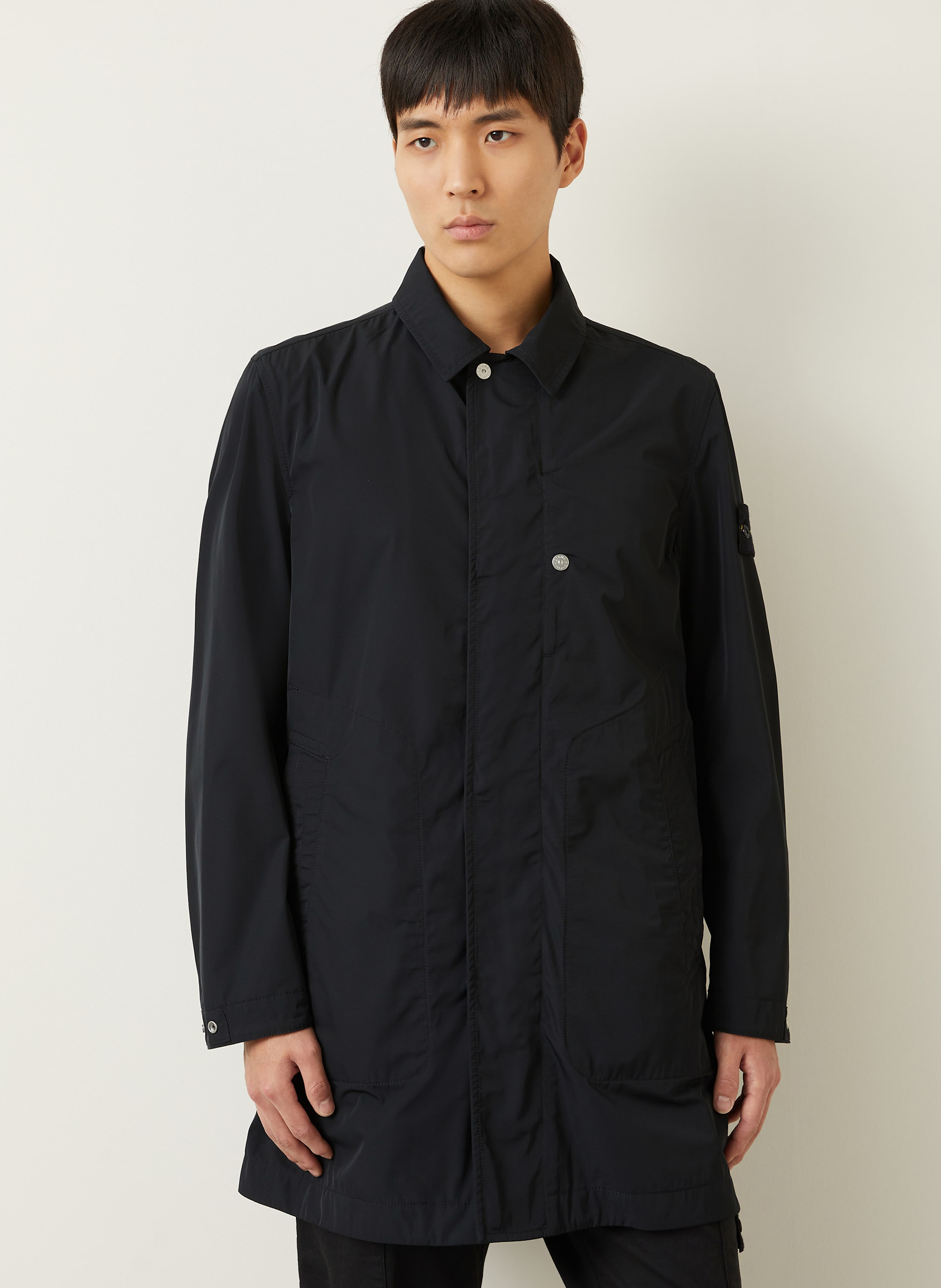 Thumbnail - Stone Island Mantel schwarz