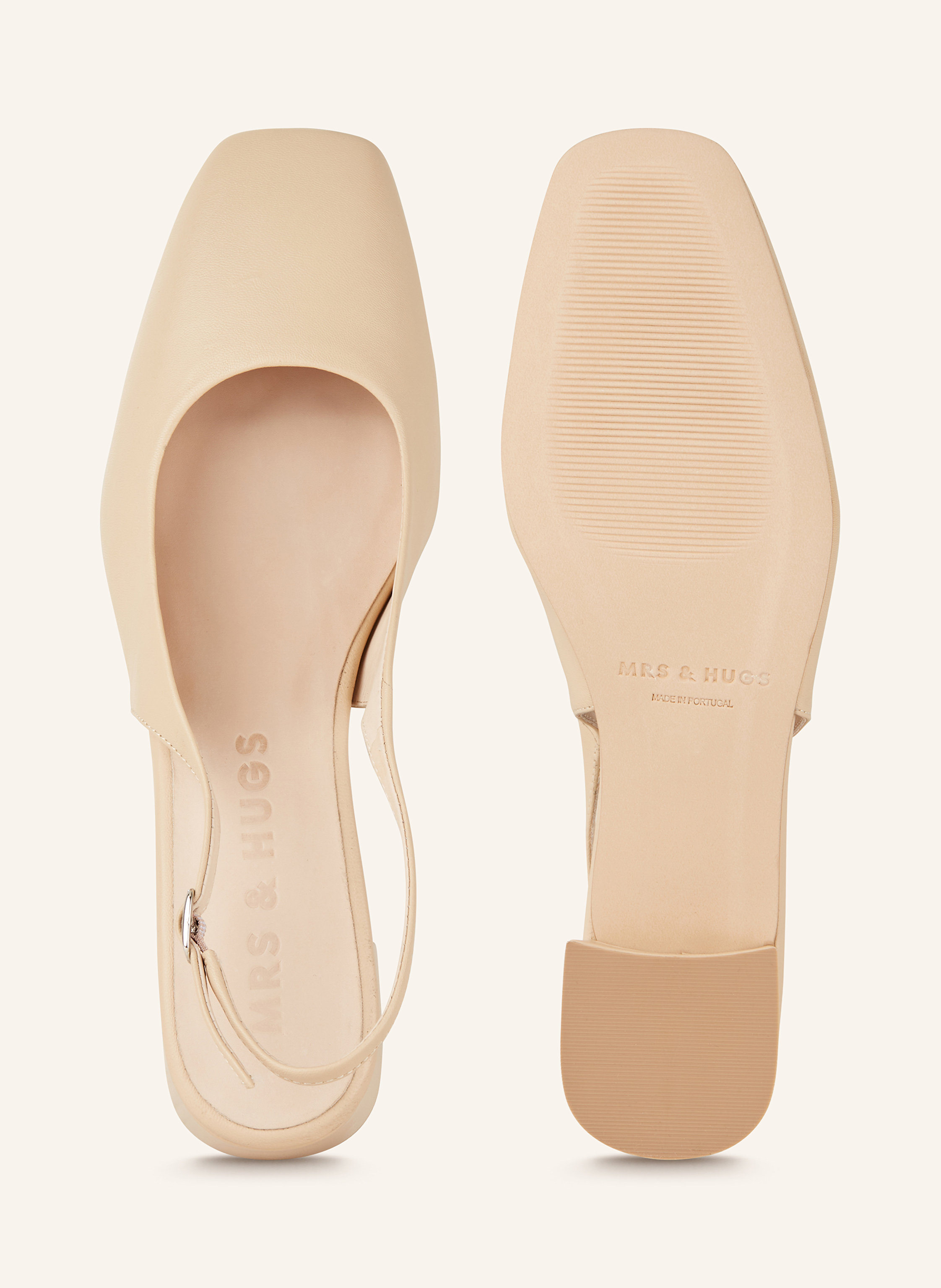Thumbnail - Mrs & Hugs Slingpumps beige
