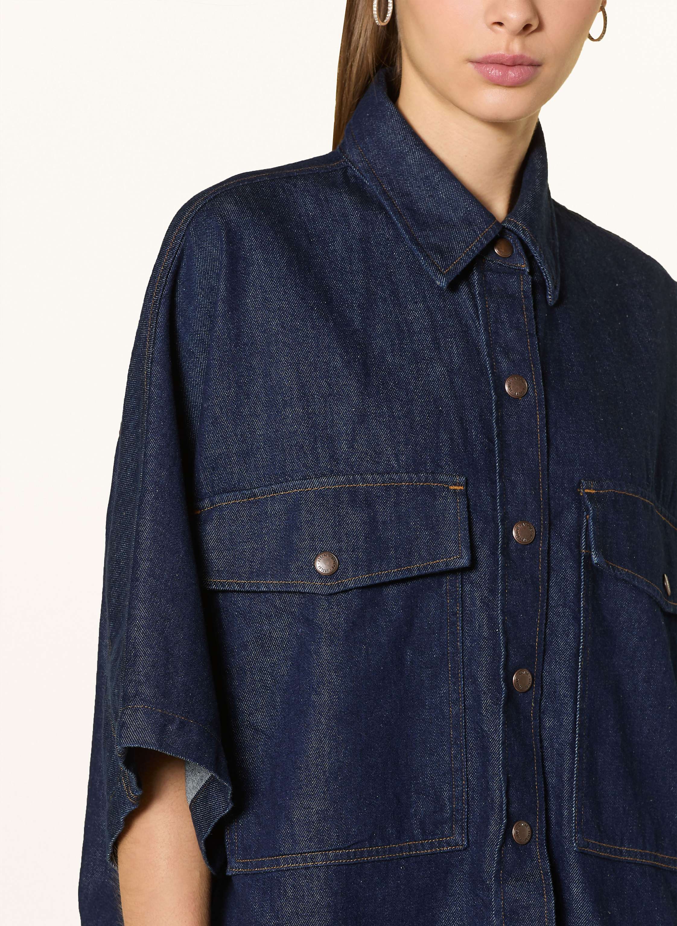 Thumbnail - Agolde Jeansbluse Taron blau