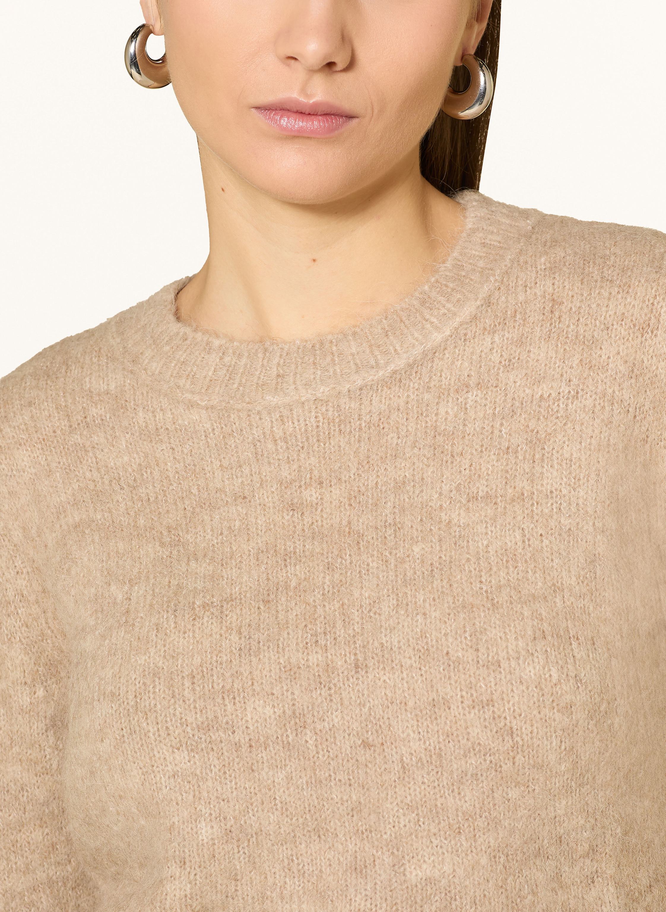 Thumbnail - Whistles Cropped-Pullover Mit Alpaka beige